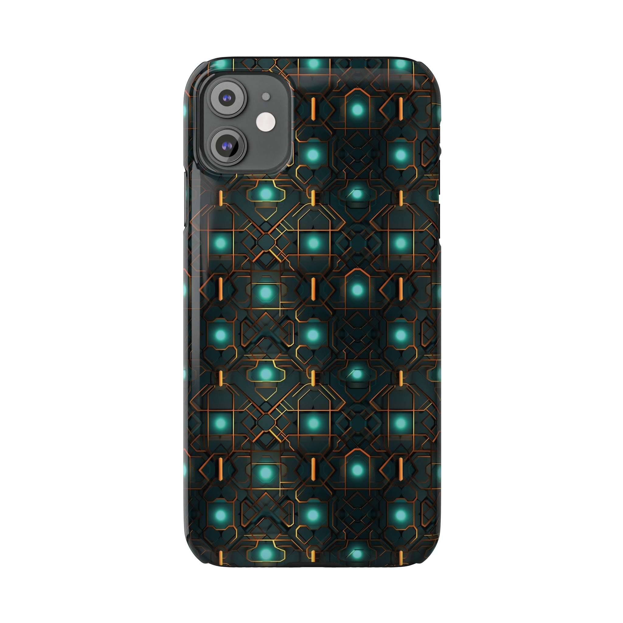 Slim Phone Cases (AOP) - Seamless Futuristic Designs 01