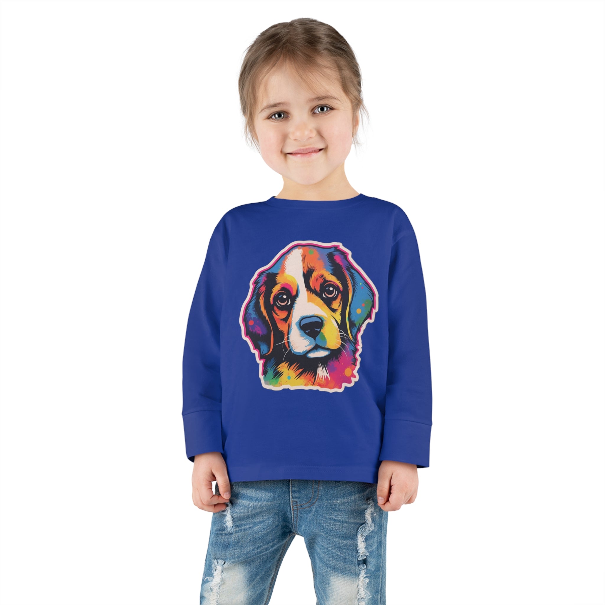 Toddler Long Sleeve Tee - Puppies 01