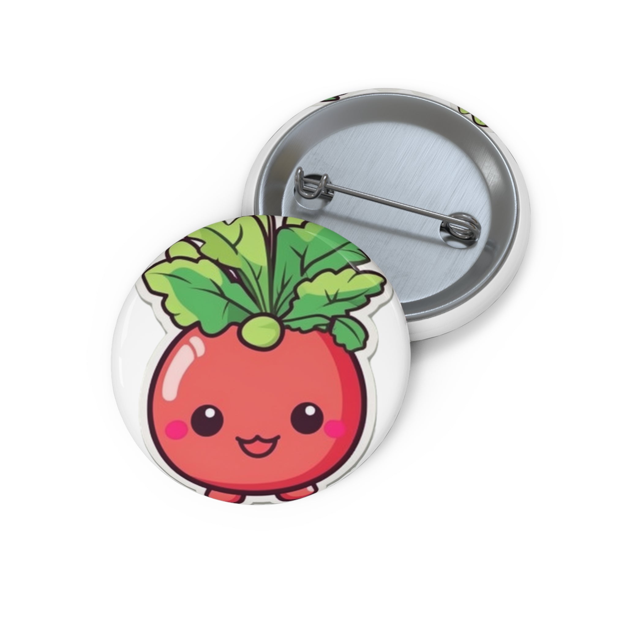 Custom Pin Buttons - Radish