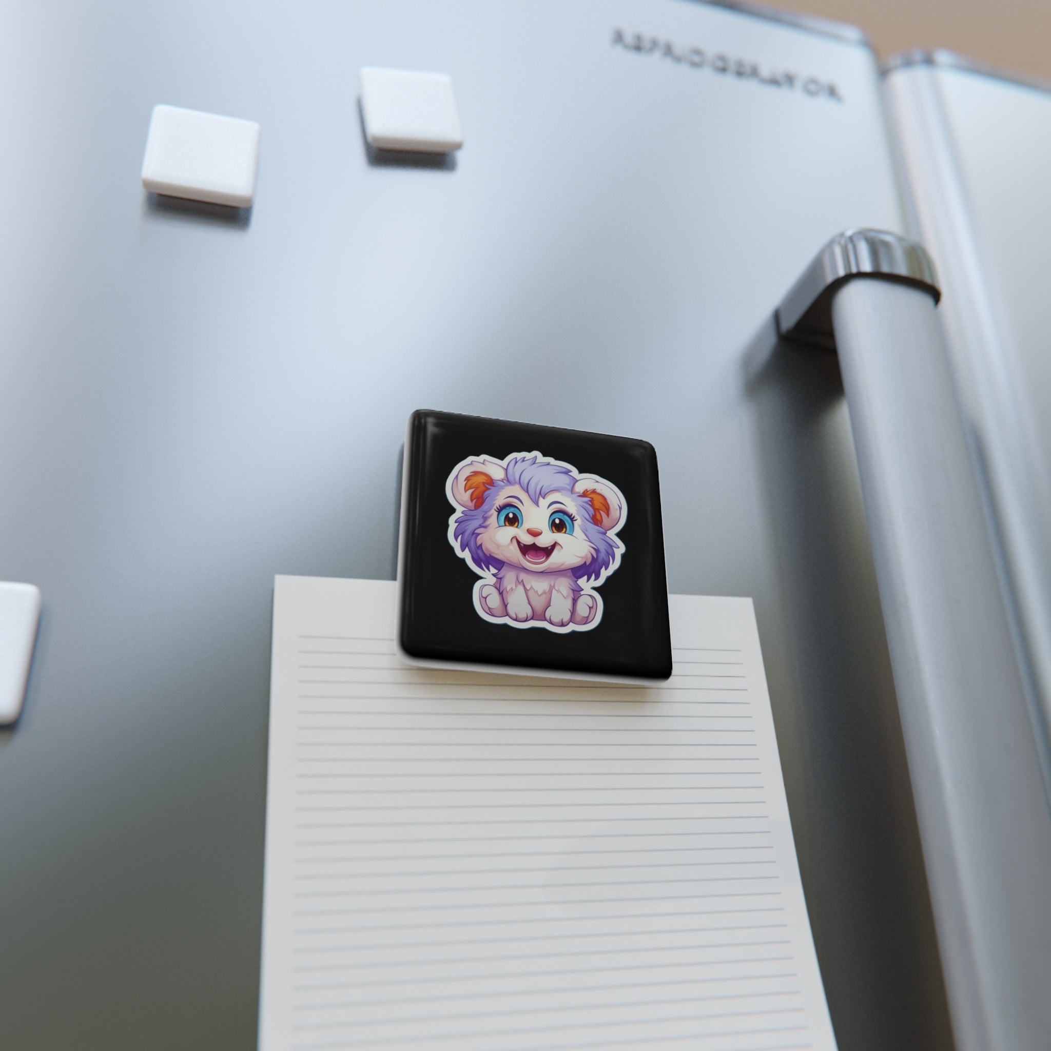 Porcelain Magnet, Square - Adorable Mascots 08