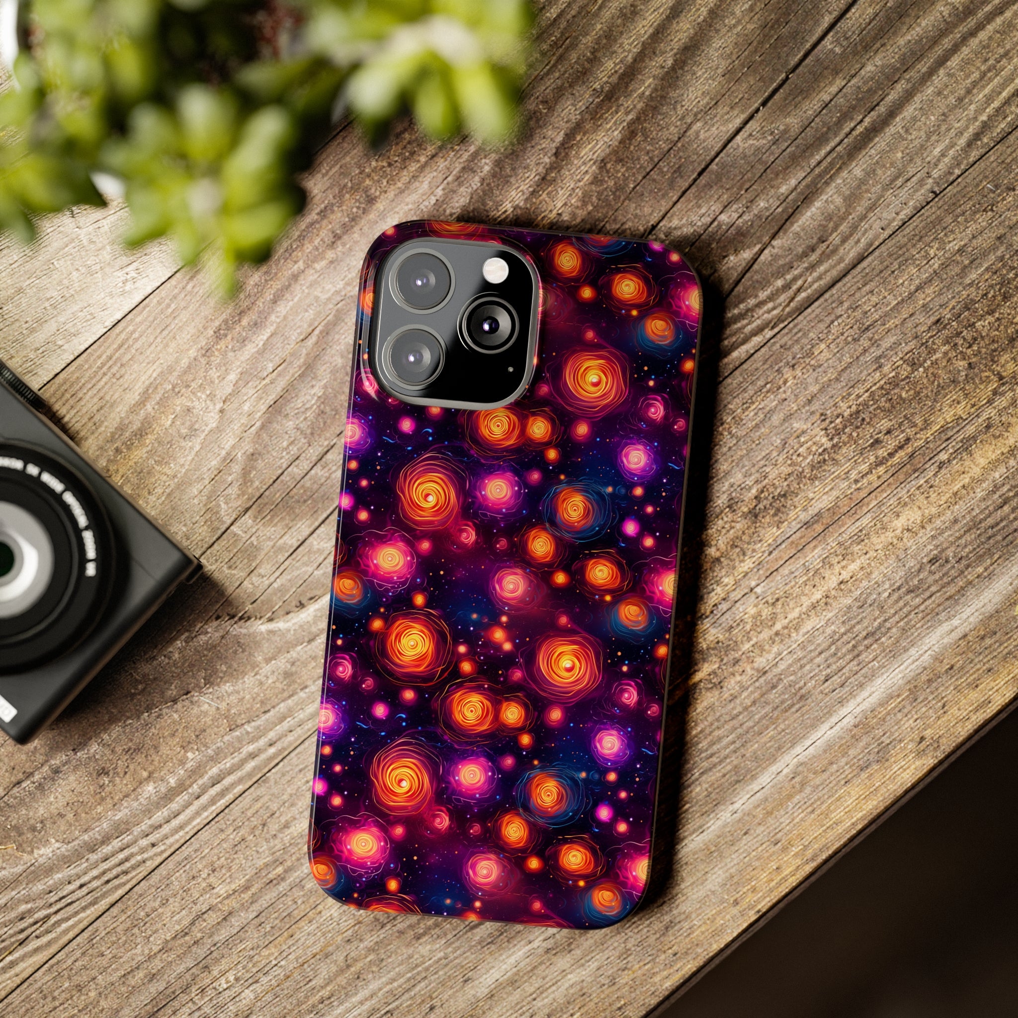 Slim Phone Cases (AOP) - Seamless Fantasy Galaxies 11