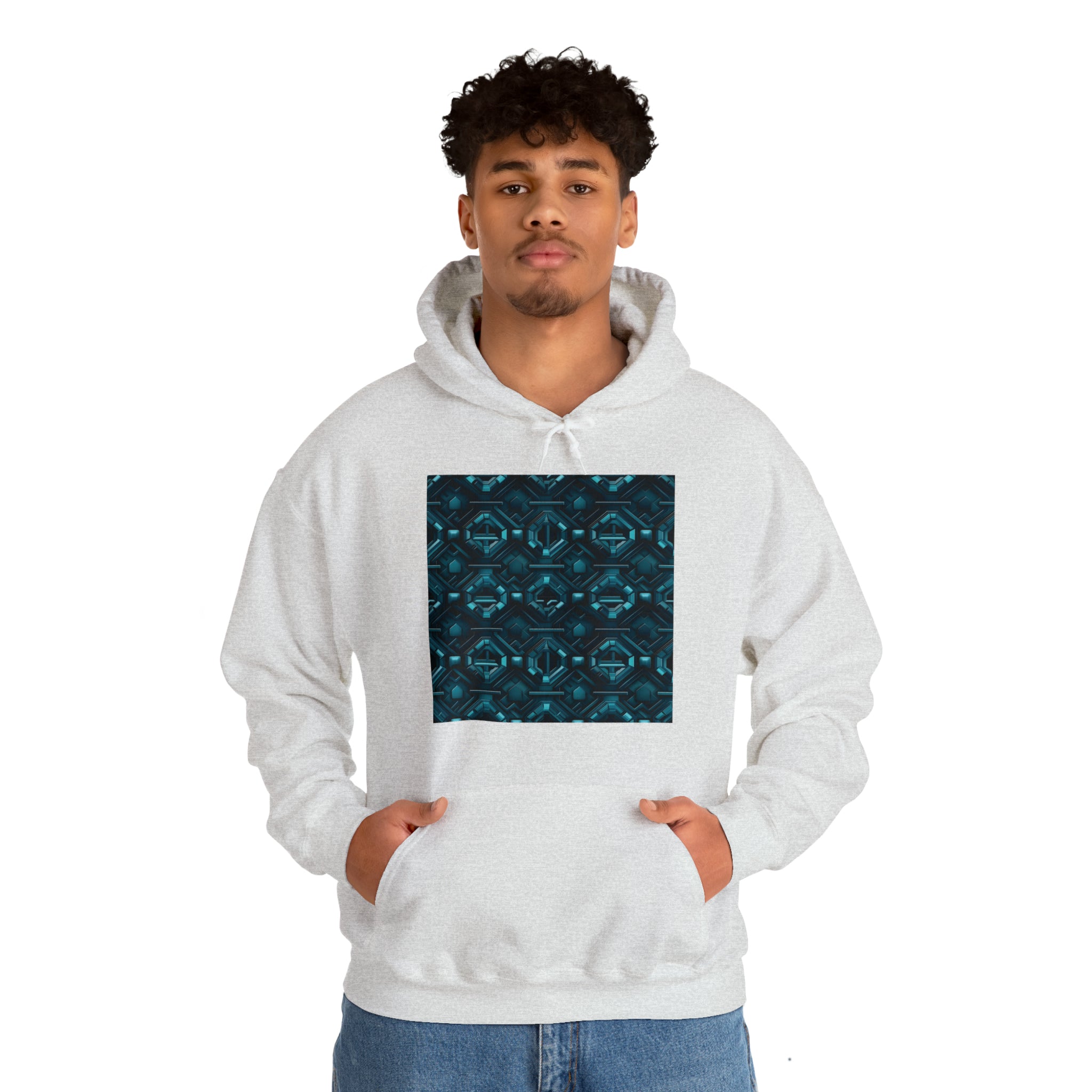 Unisex Heavy Blend™ Hooded Sweatshirt - Abstract Neon Designs 08