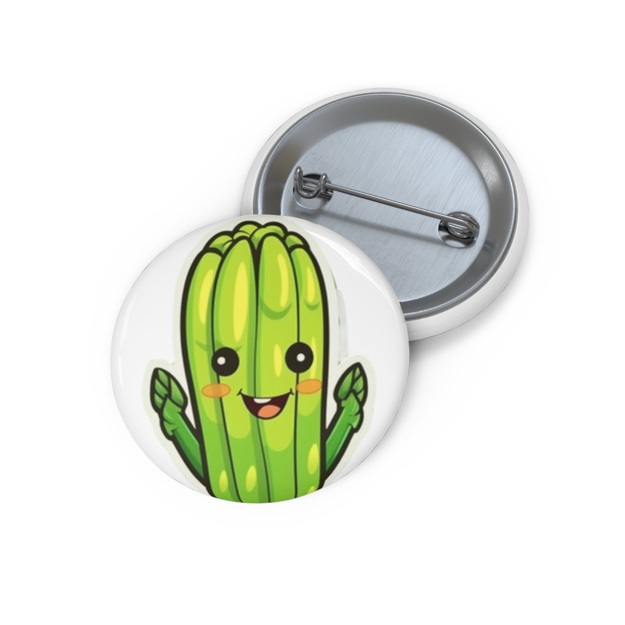 Custom Pin Buttons - Asparagus