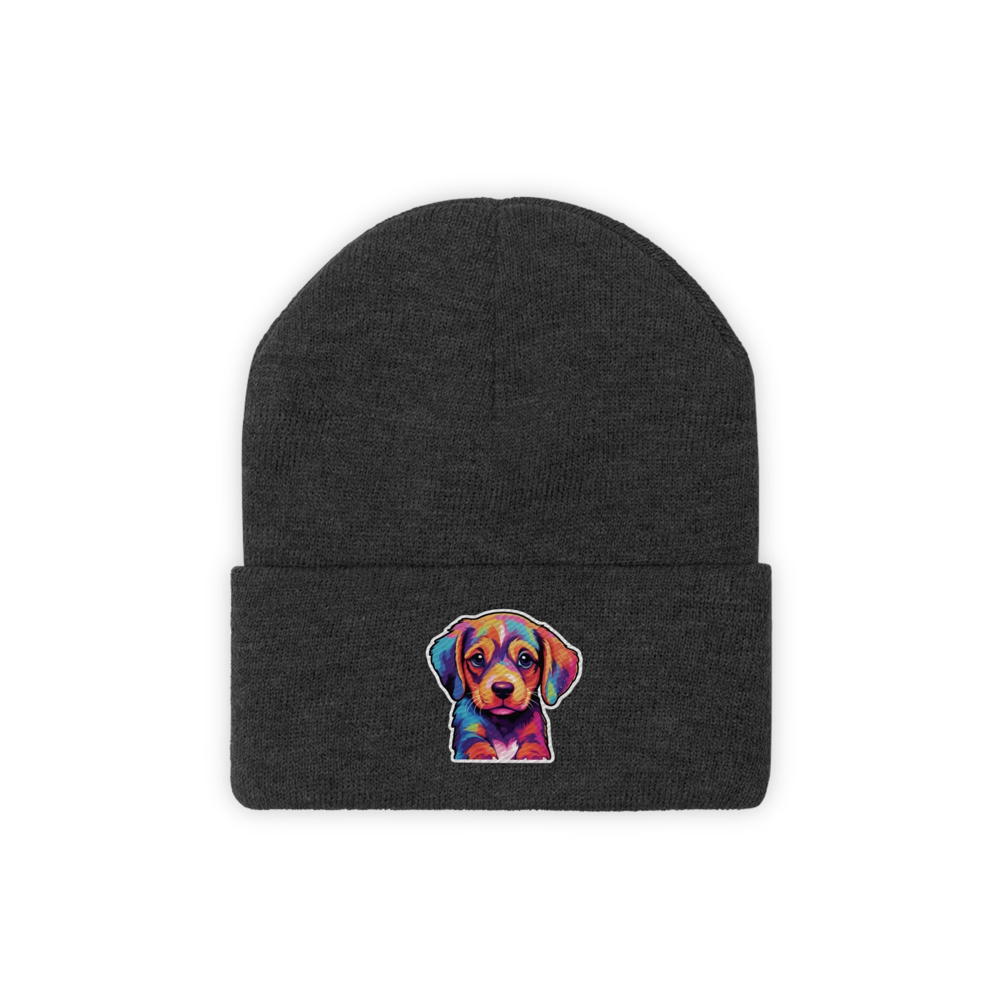 Knit Beanie - Puppy Pop Art 05