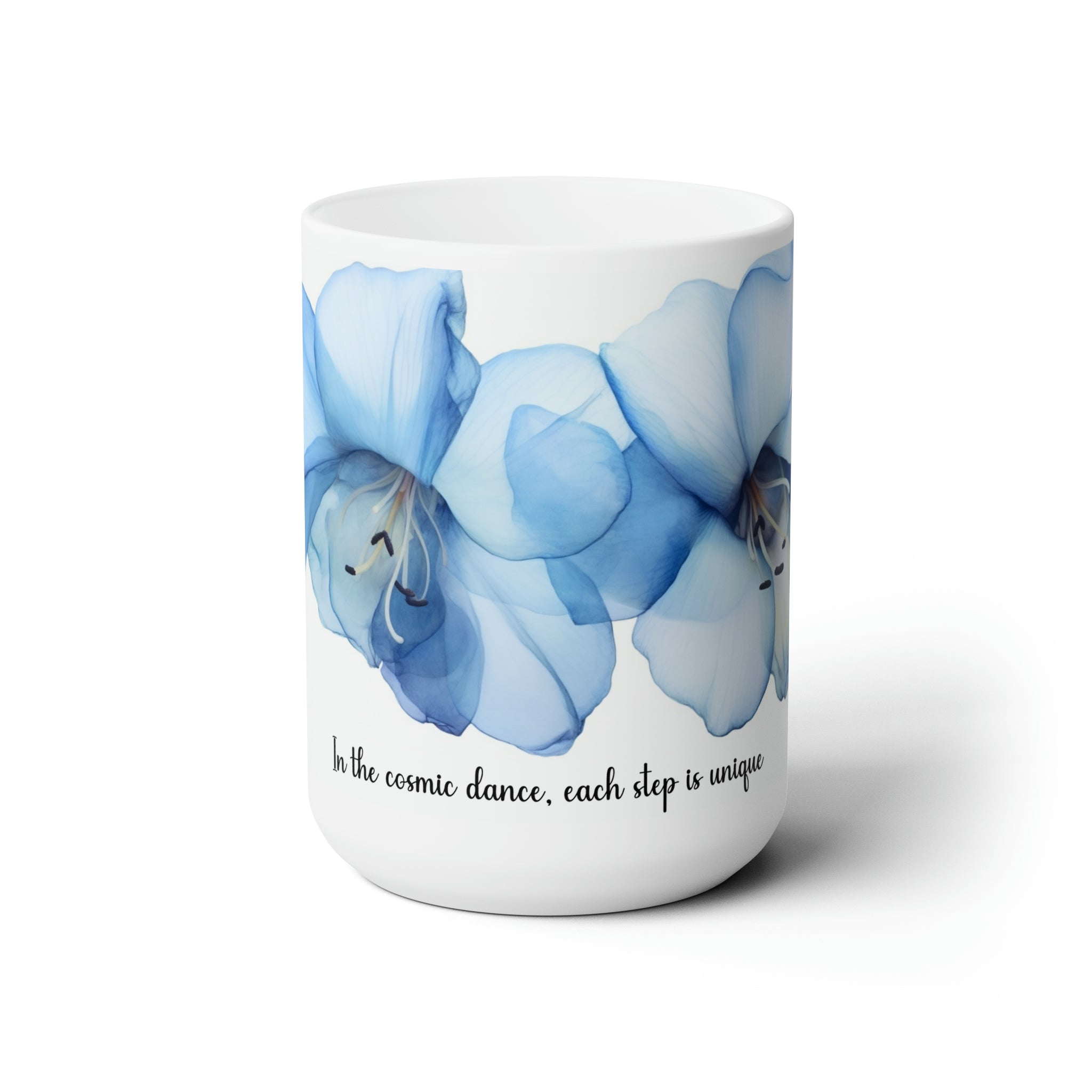 Ceramic Mug 15oz - Blue Calle Lily