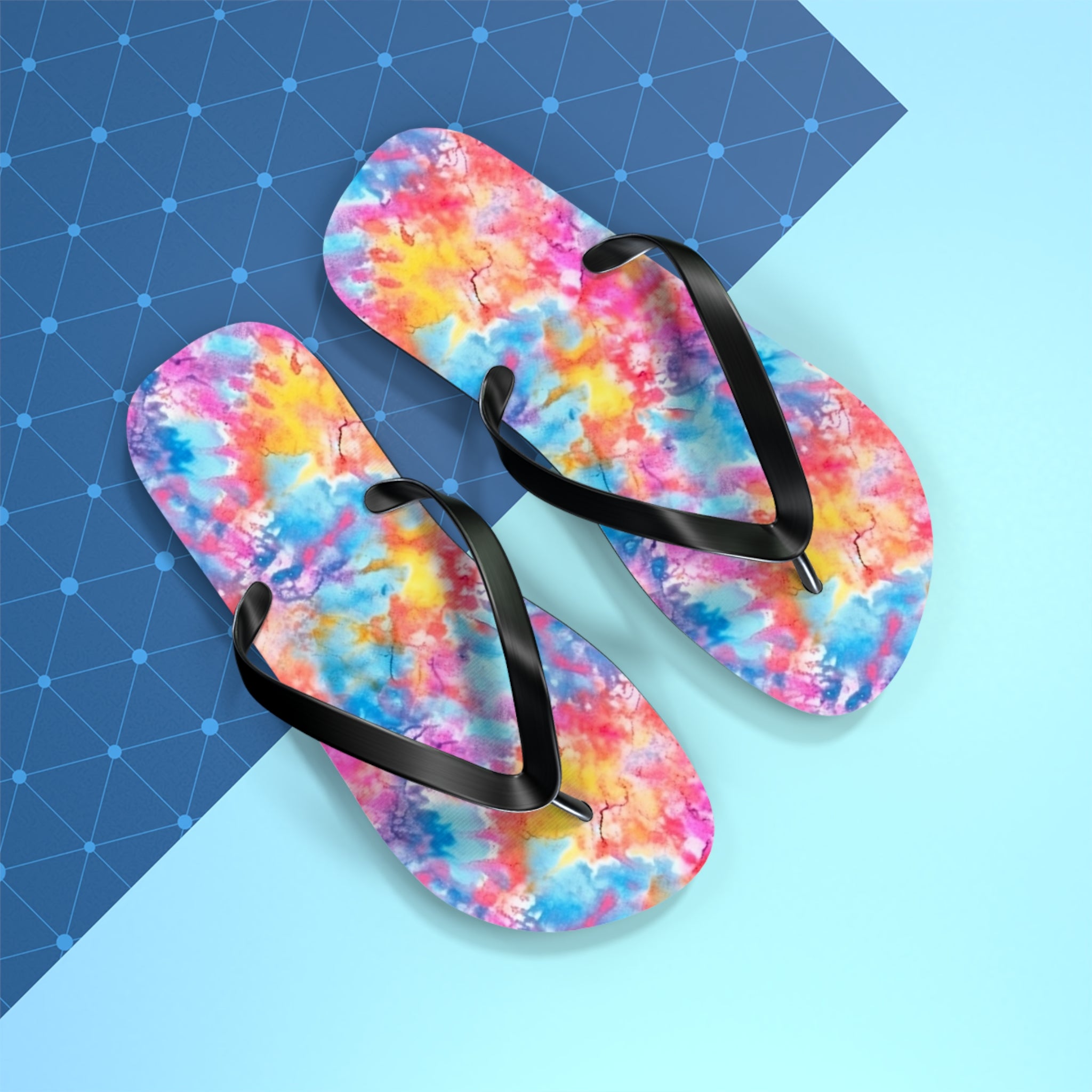 Flip Flops (AOP) - Tie Dye Designs 02