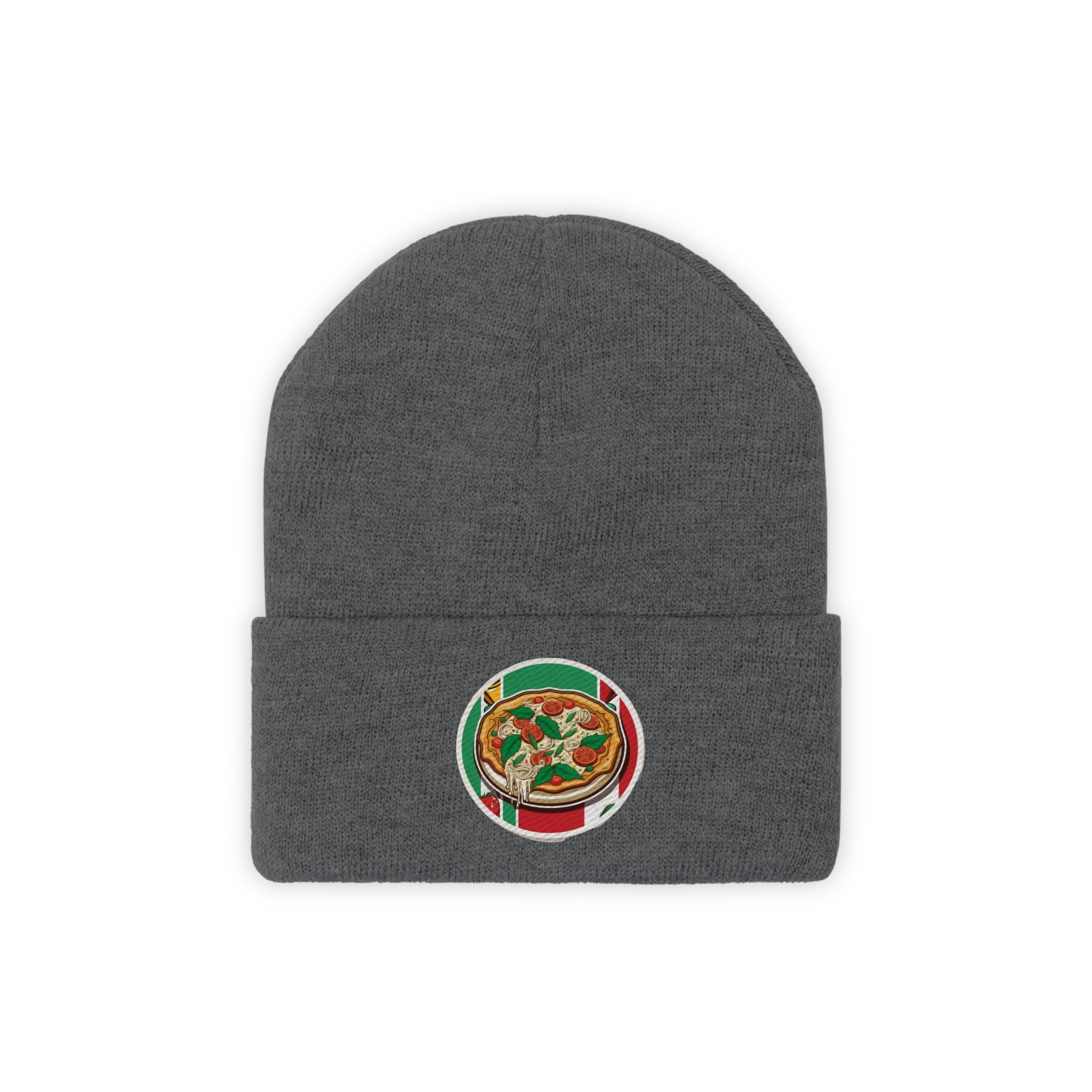 Knit Beanie - Pizza Pop Art 01