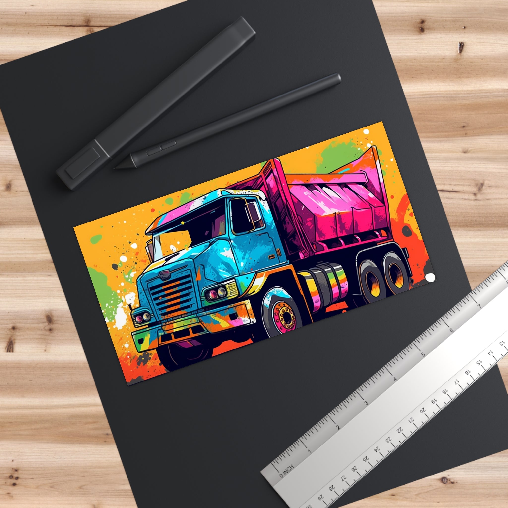 Bumper Stickers - Pop Art Designs, Dump Truck