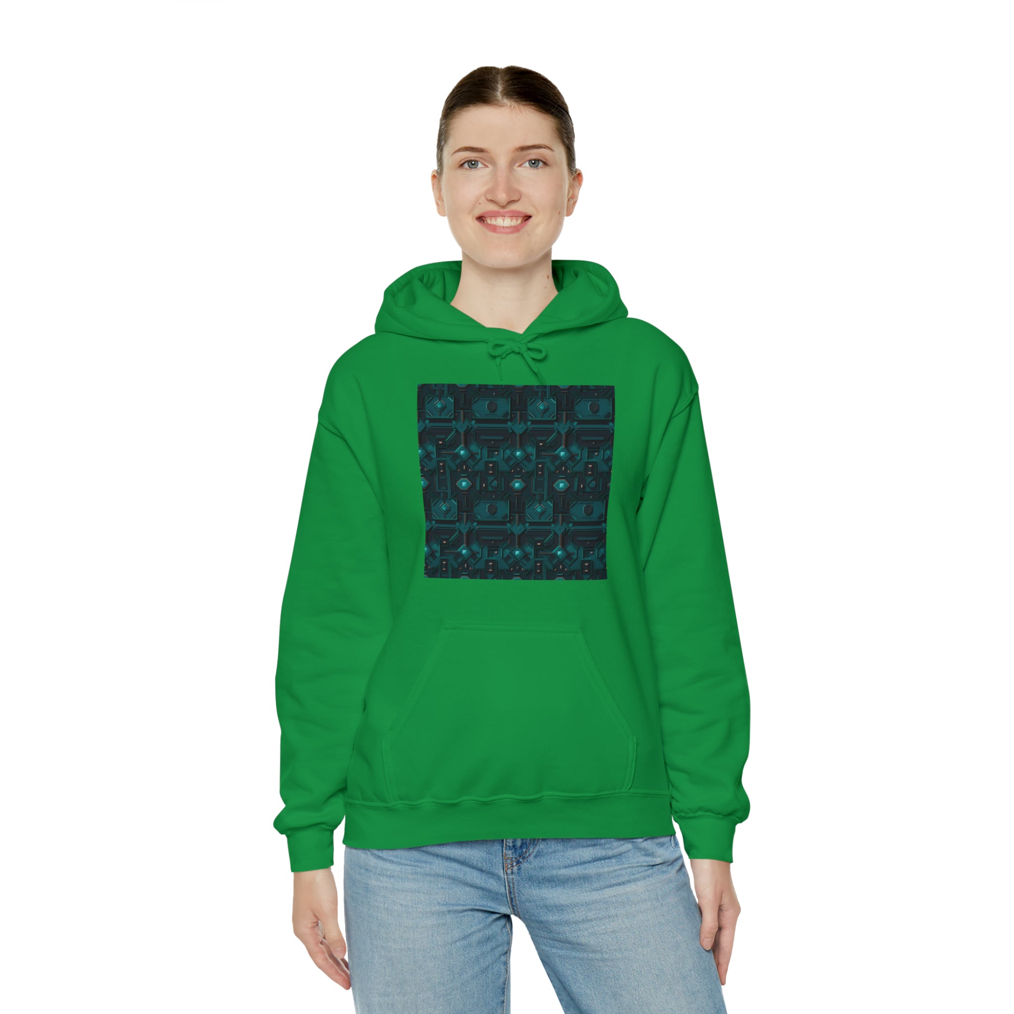 Unisex Heavy Blend™ Hooded Sweatshirt - Abstract Neon Designs 10