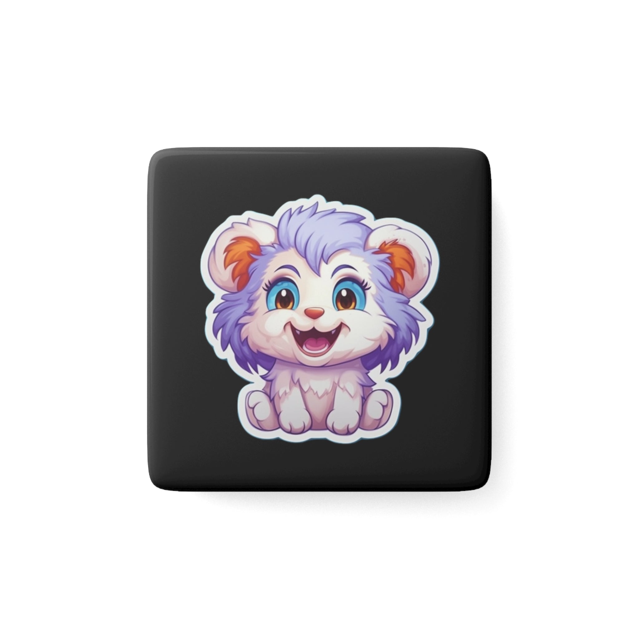 Porcelain Magnet, Square - Adorable Mascots 08