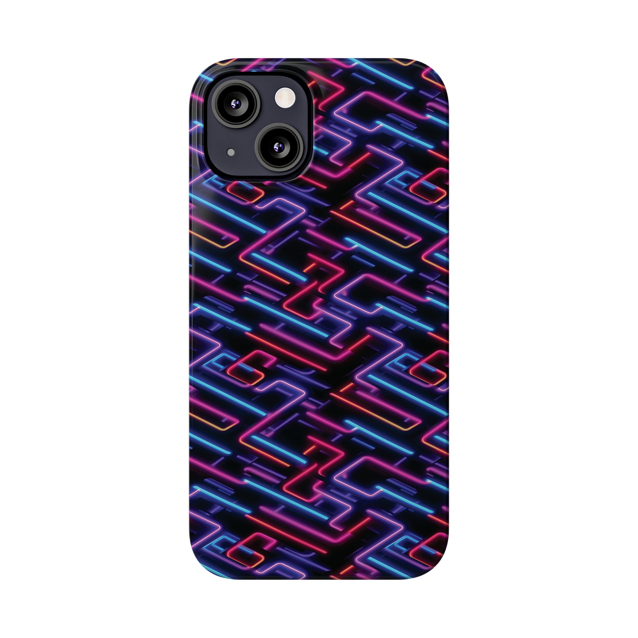 Slim Phone Cases (AOP) - Seamless Neon Designs 01