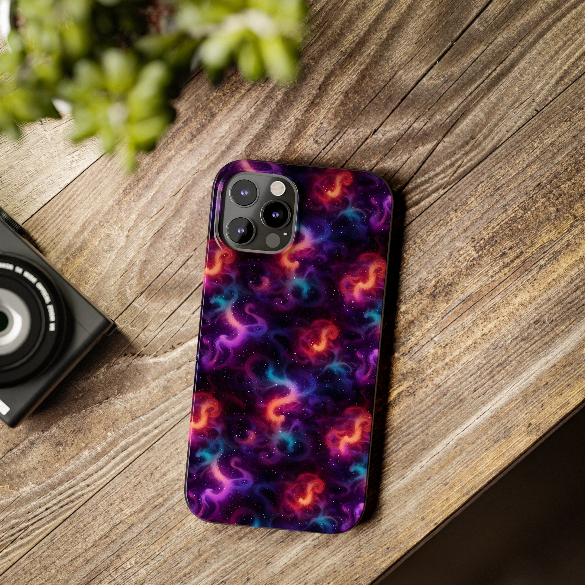 Slim Phone Cases (AOP) - Seamless Fantasy Galaxies 05