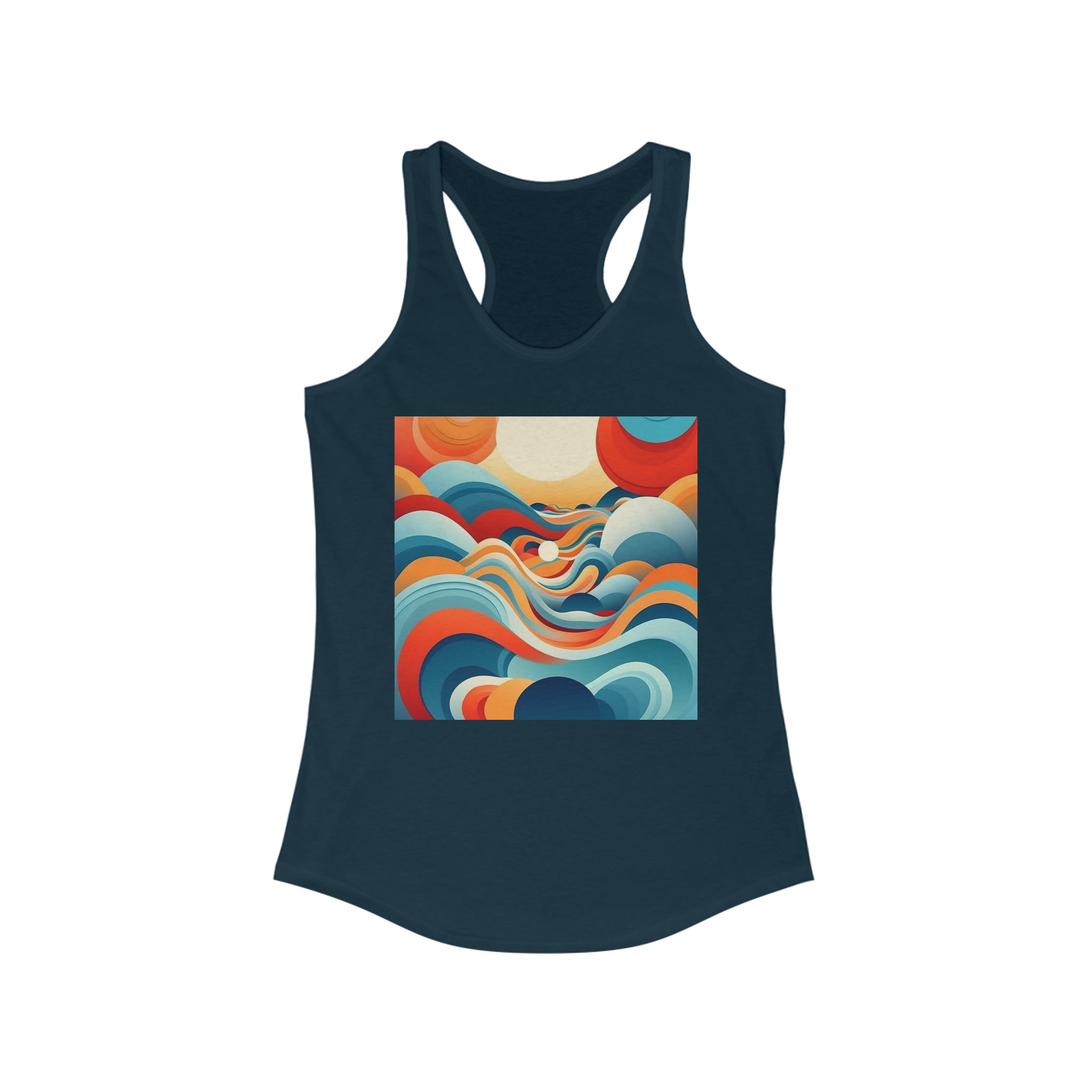 Women's Ideal Racerback Tank - Vector Art Design 09