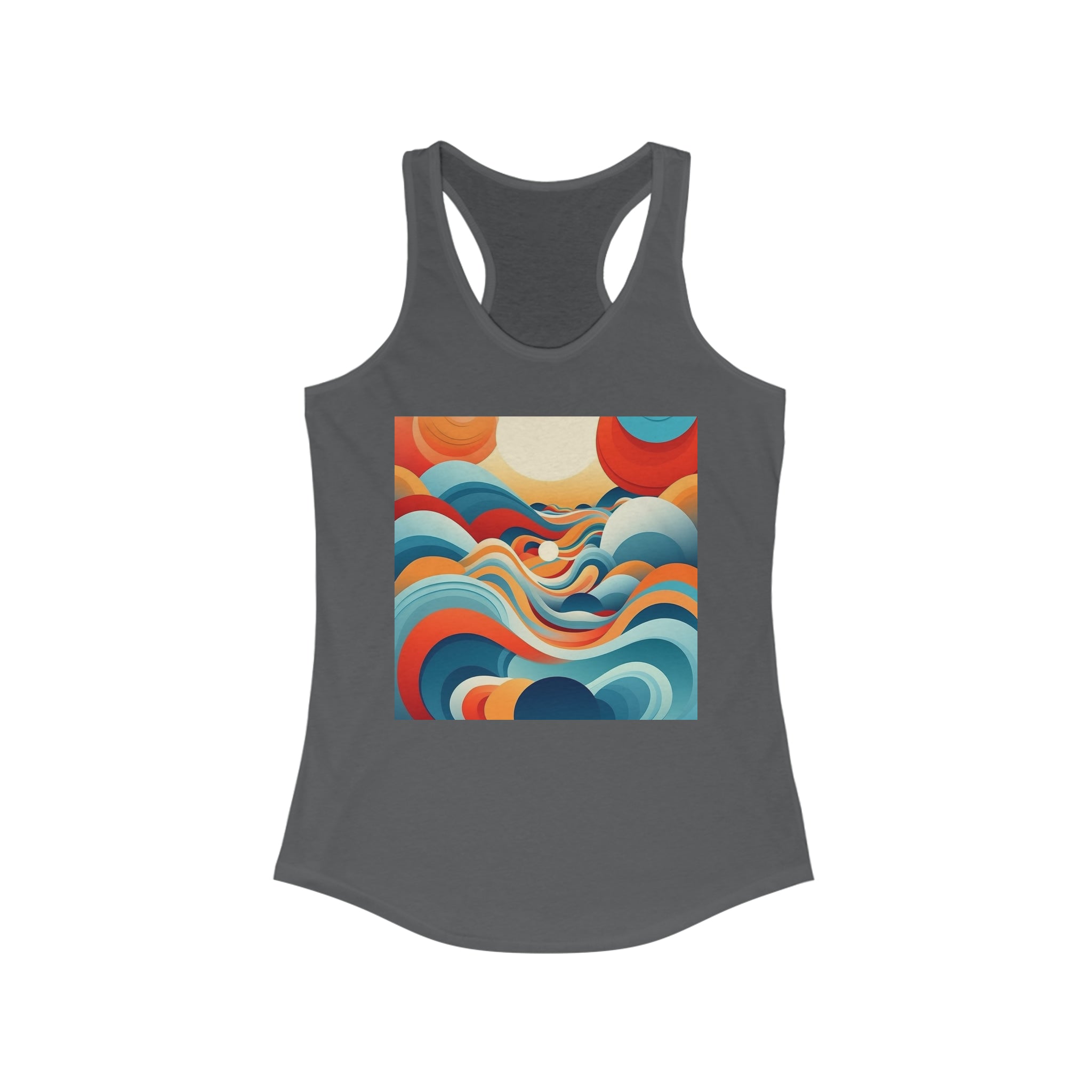 Women's Ideal Racerback Tank - Vector Art Design 09