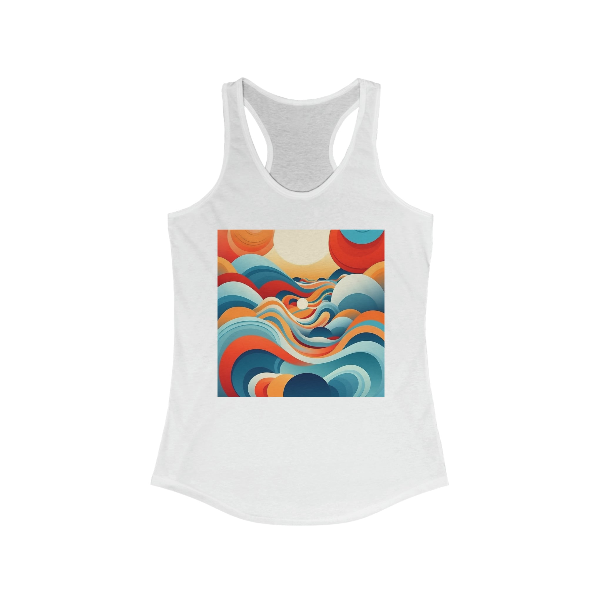 Women's Ideal Racerback Tank - Vector Art Design 09