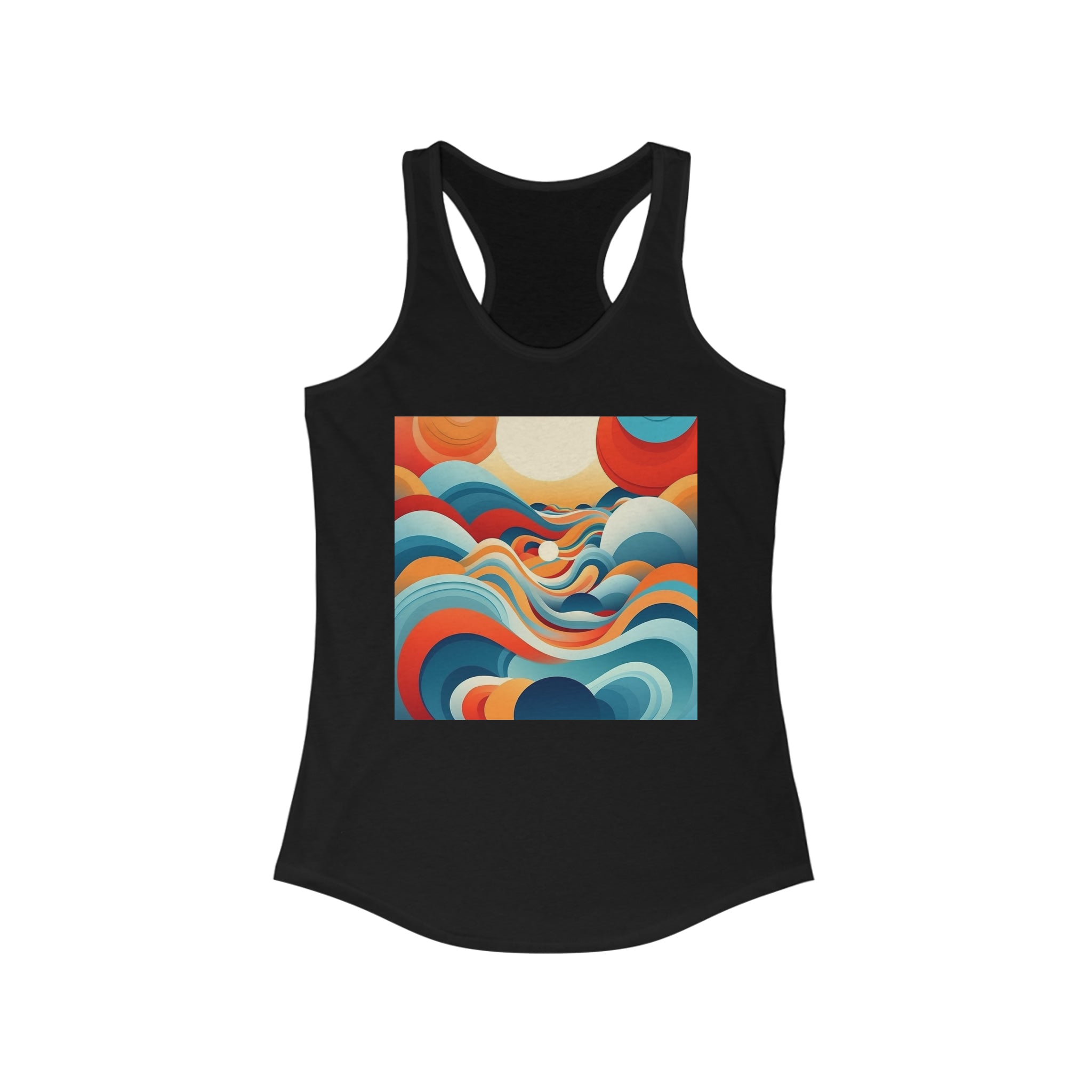 Women's Ideal Racerback Tank - Vector Art Design 09