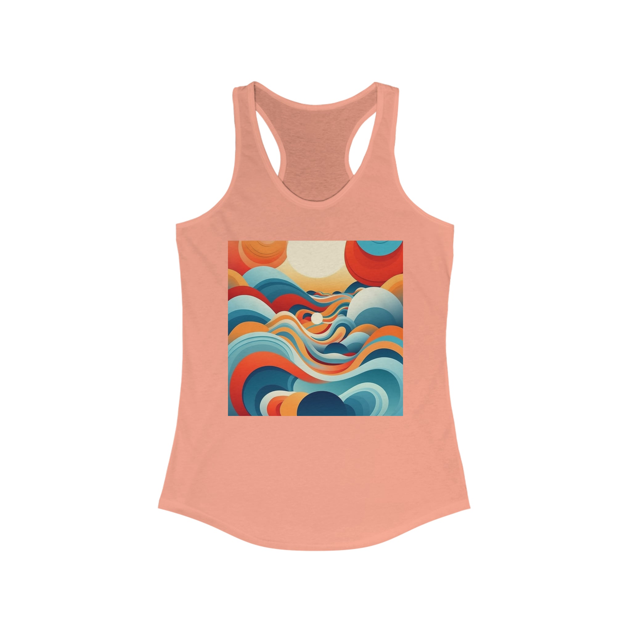 Women's Ideal Racerback Tank - Vector Art Design 09