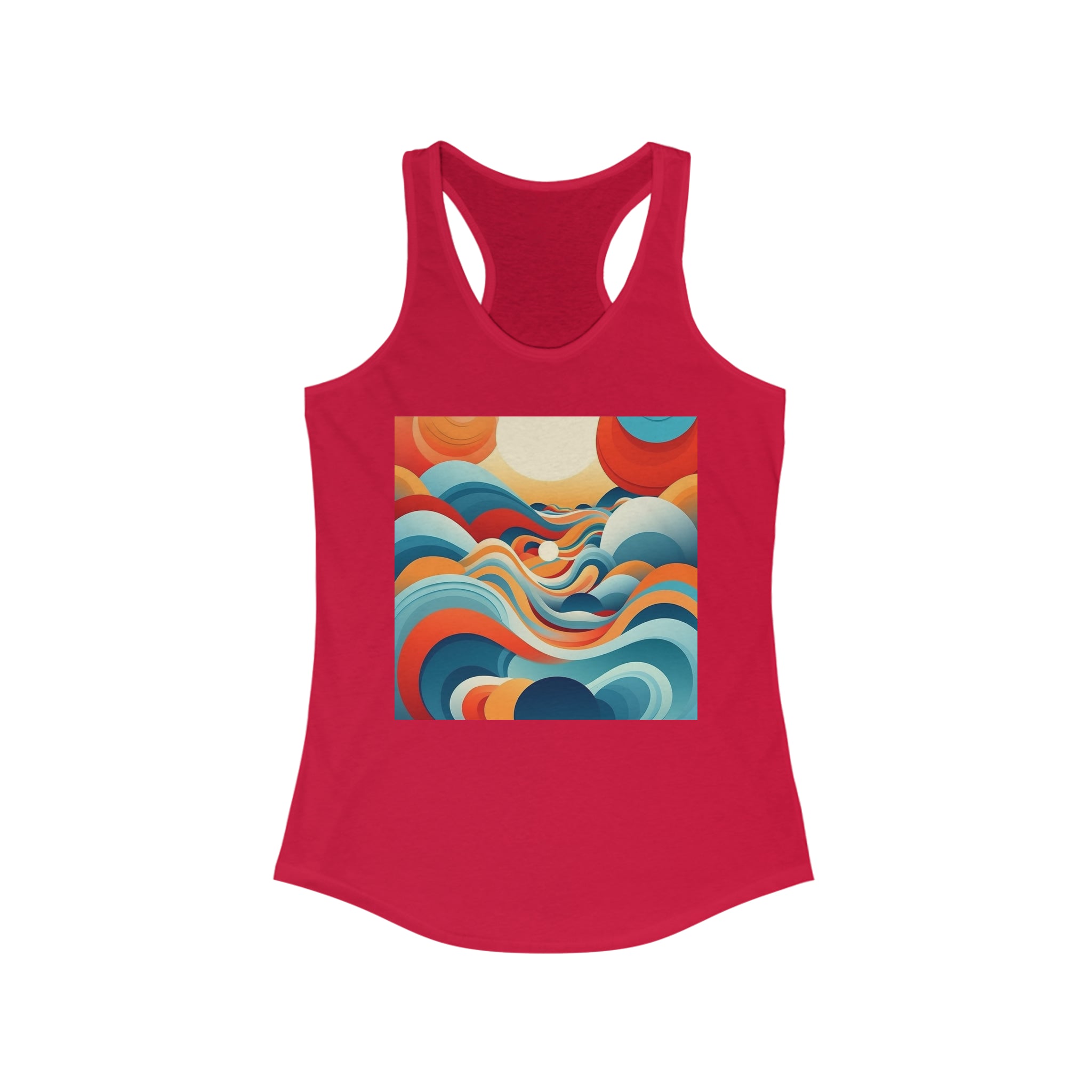 Women's Ideal Racerback Tank - Vector Art Design 09