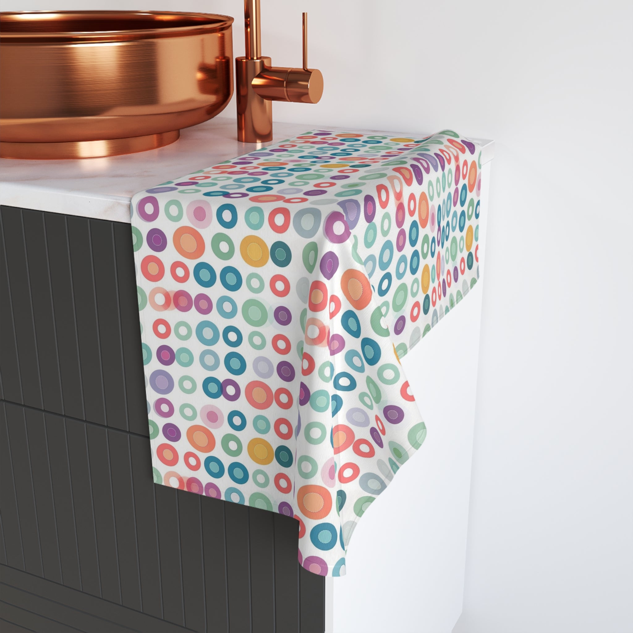 Hand Towel (AOP) - Seamless Minimalistic Pastel Designs 02