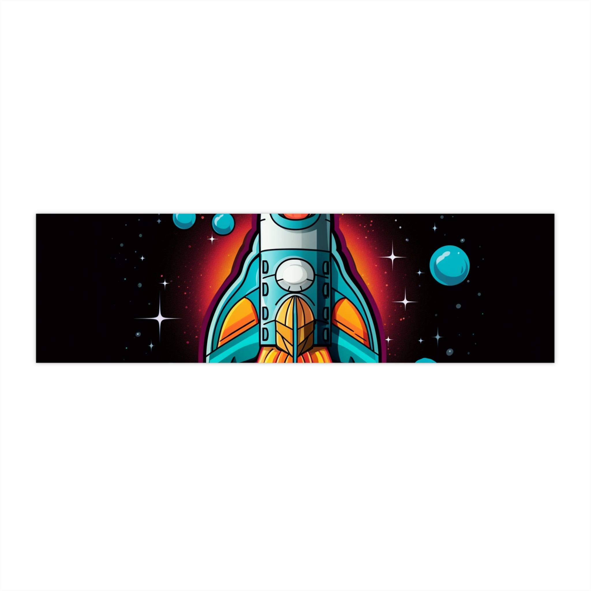 Bumper Stickers - Pop Art Designs, Spaceship 06