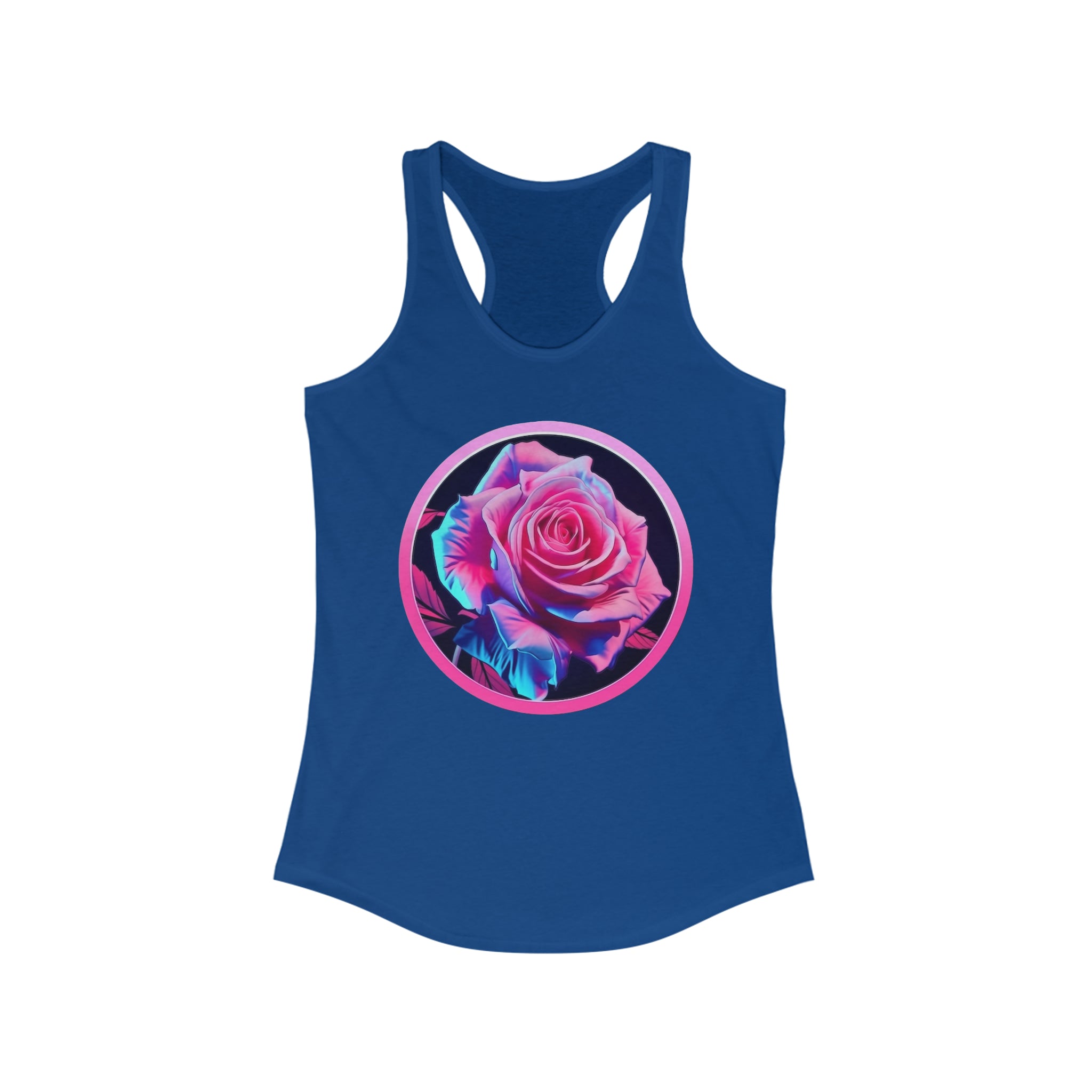 Women's Ideal Racerback Tank - Flowers - Rose