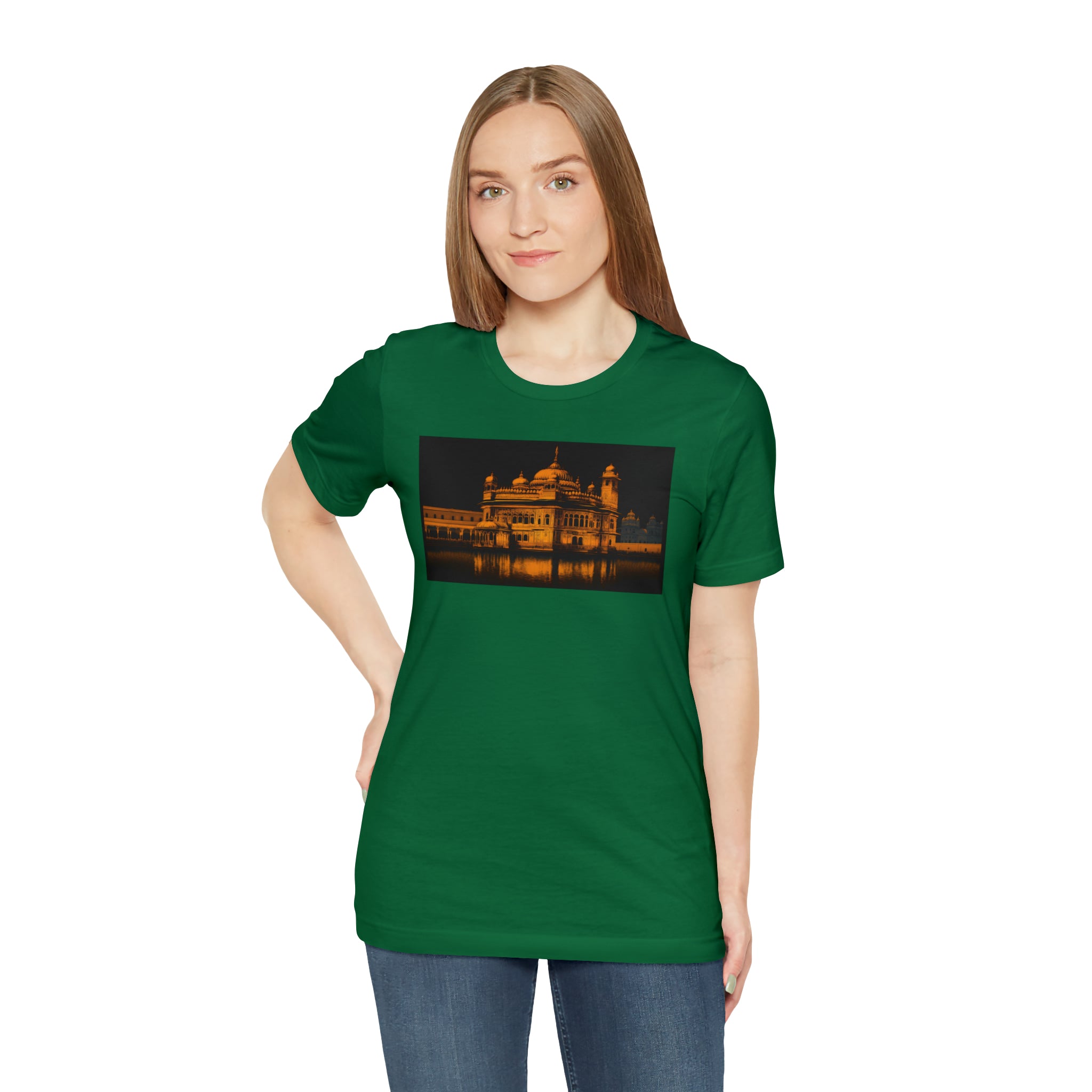 Unisex Jersey Short Sleeve Tee - Golden Temple, India