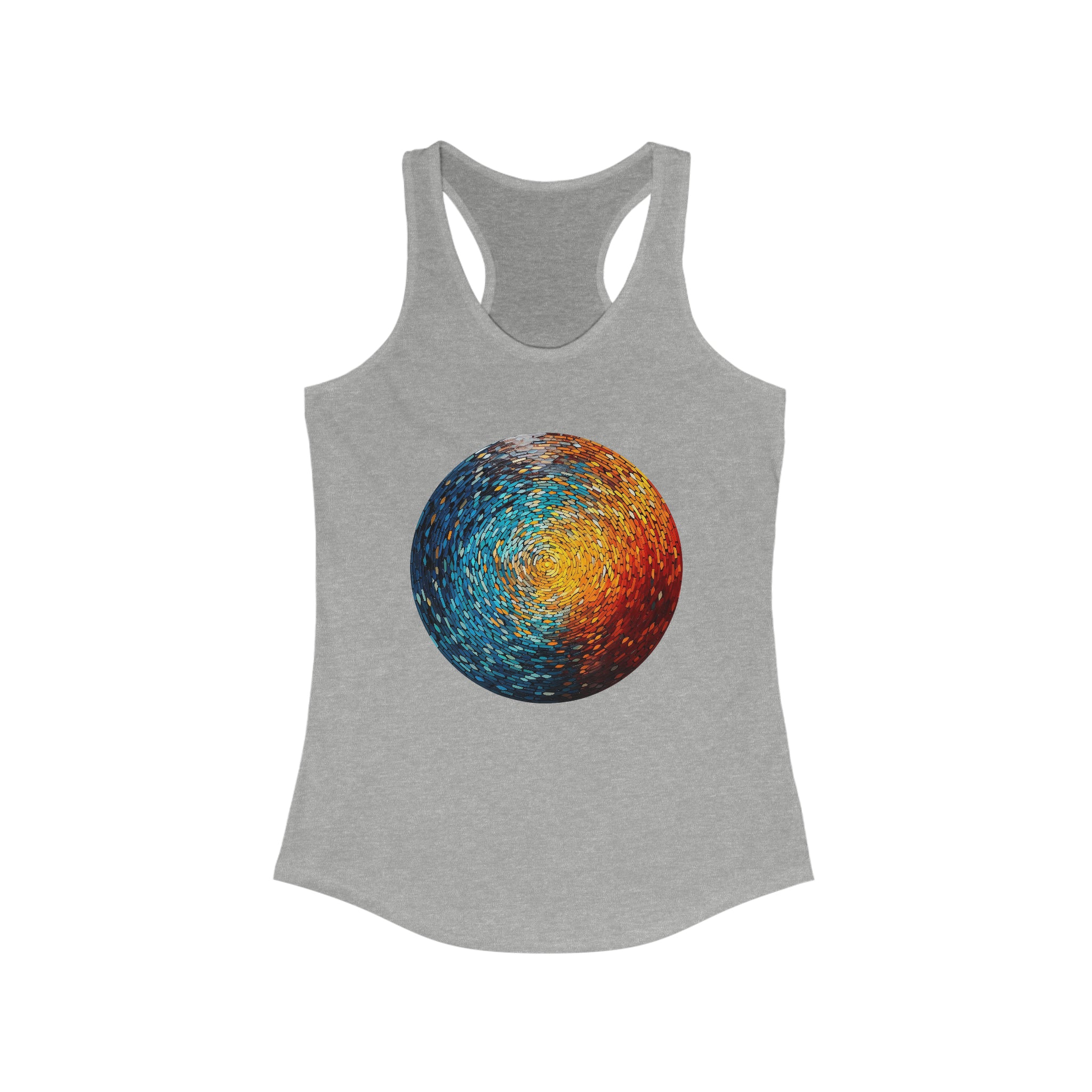 Women's Ideal Racerback Tank - Pointillism Designs 01