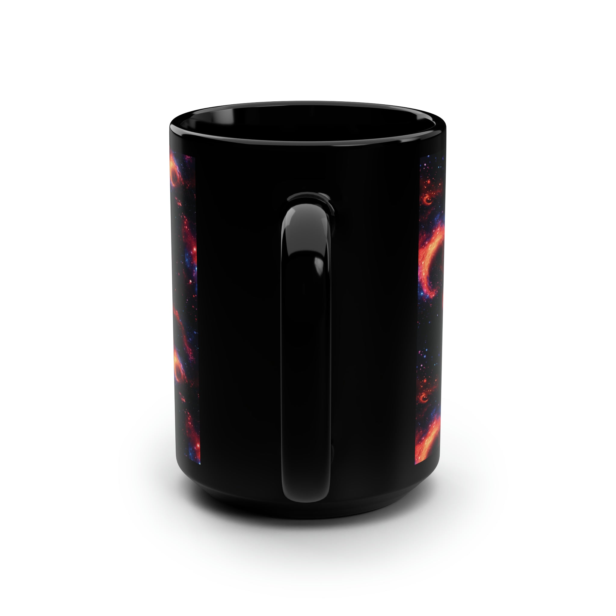 Black Mug, 15oz (AOP) - Fantasy Galaxies 10