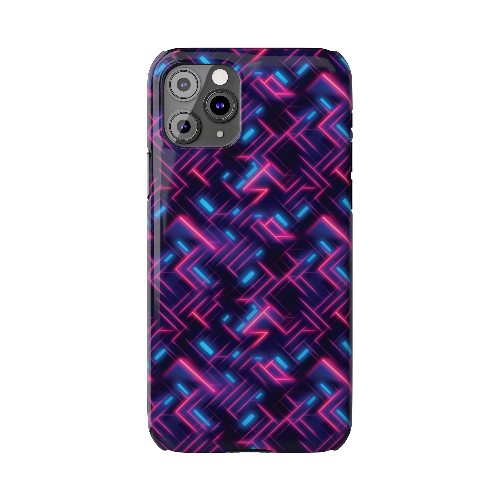 Slim Phone Cases (AOP) - Seamless Synthwave Designs 02