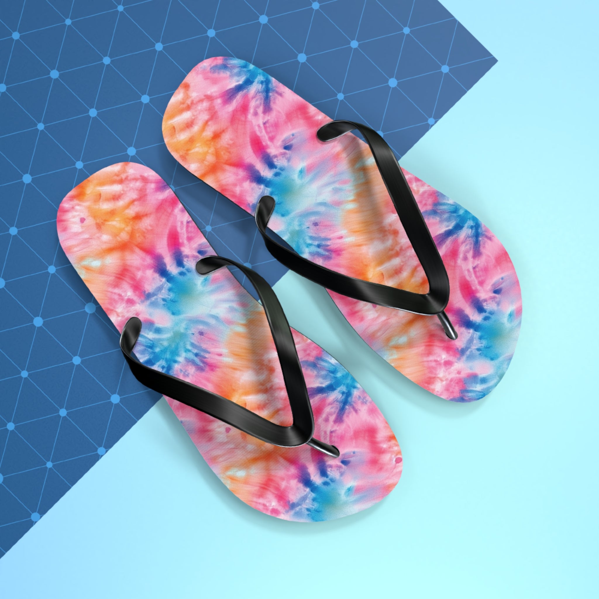 Flip Flops (AOP) - Tie Dye Designs 01