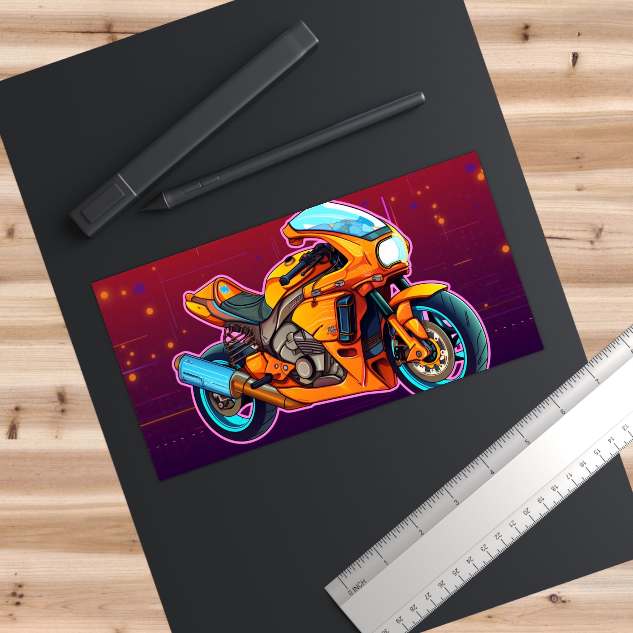 Bumper Stickers - Pop Art Designs, Motorcycle 09