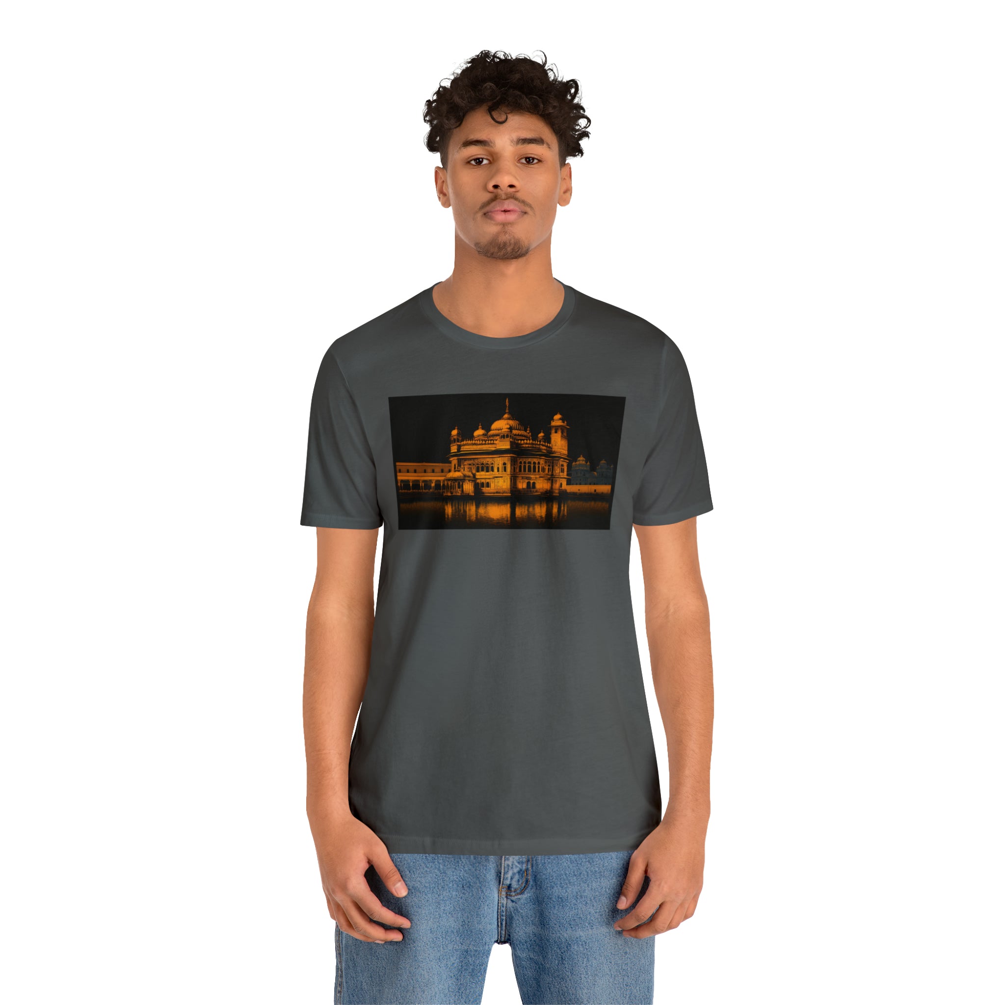 Unisex Jersey Short Sleeve Tee - Golden Temple, India