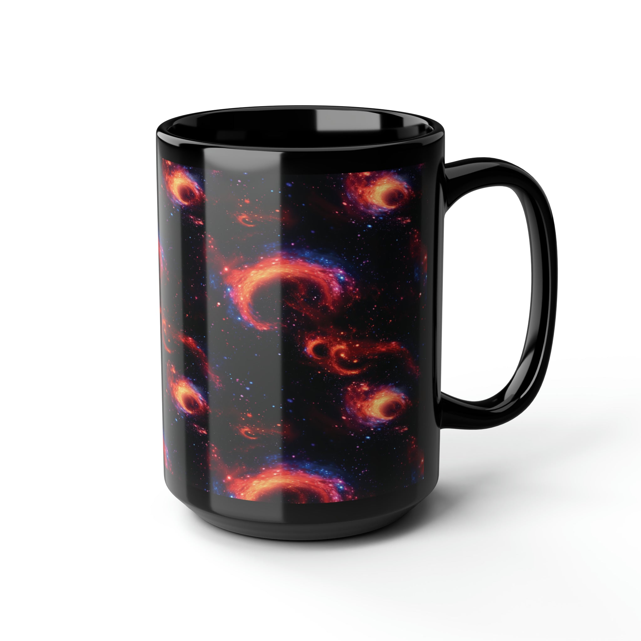 Black Mug, 15oz (AOP) - Fantasy Galaxies 10