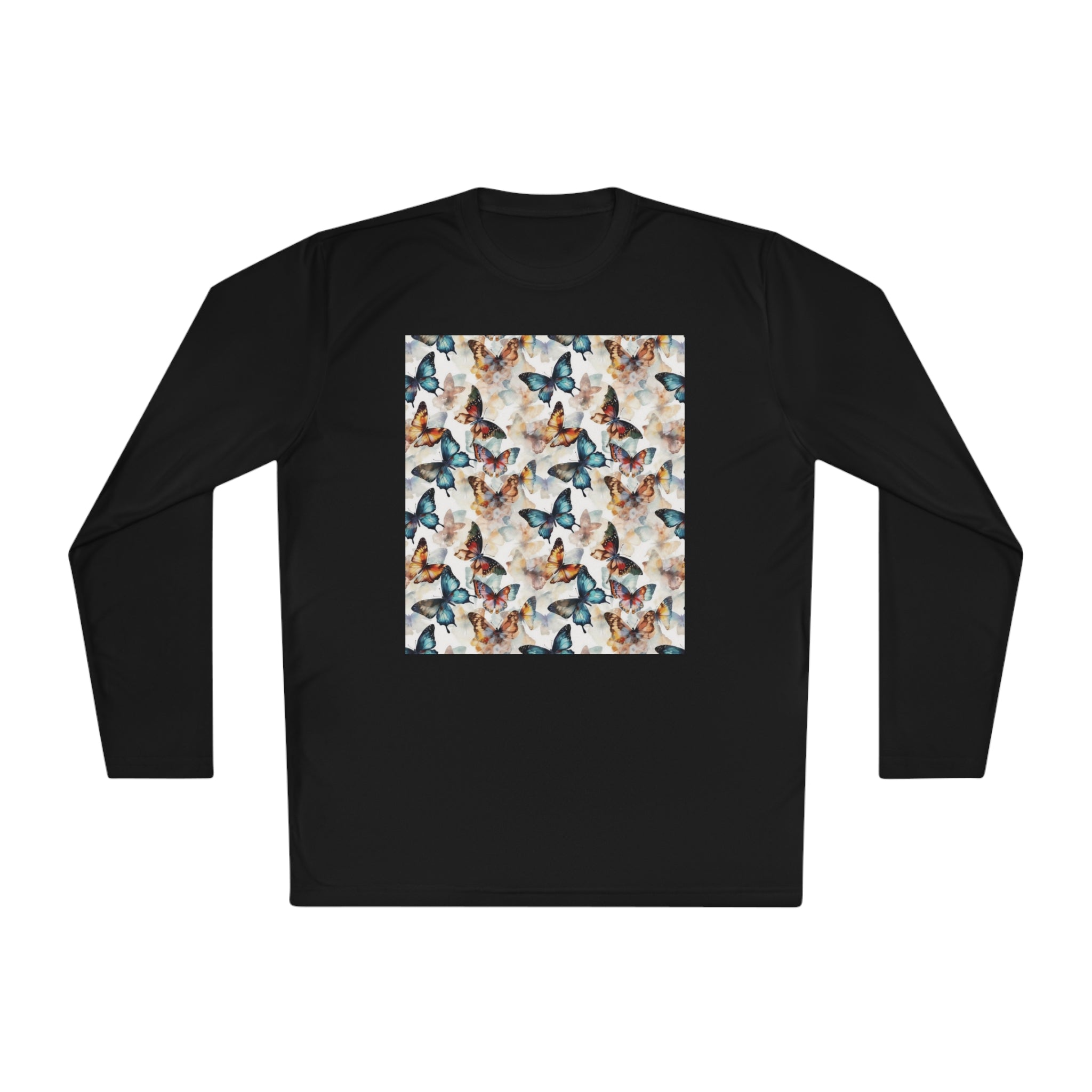 Unisex Lightweight Long Sleeve Tee (AOP) - Abstract Designs 08