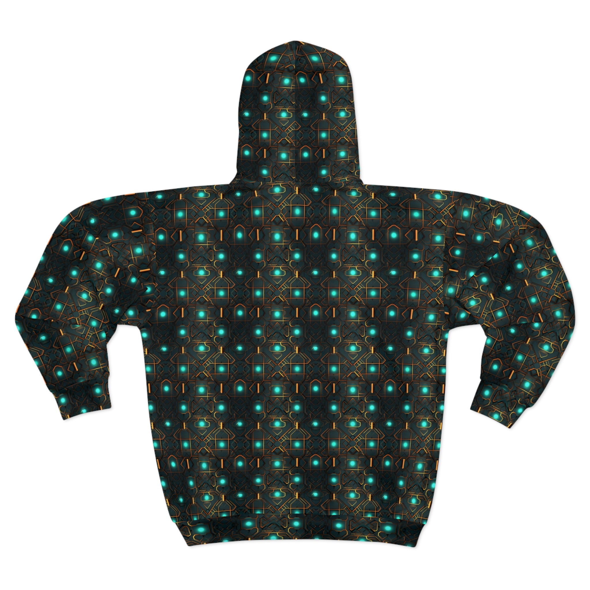 Unisex Zip Hoodie (AOP) - Vibrant Designs 09