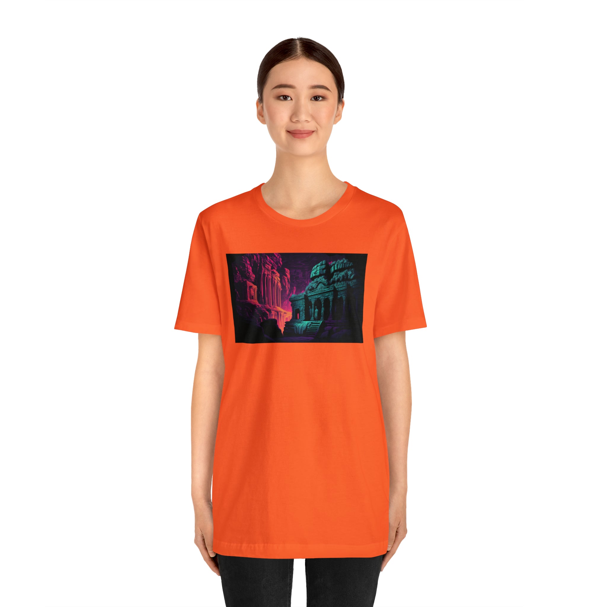 Unisex Jersey Short Sleeve Tee - Ellora Caves, India