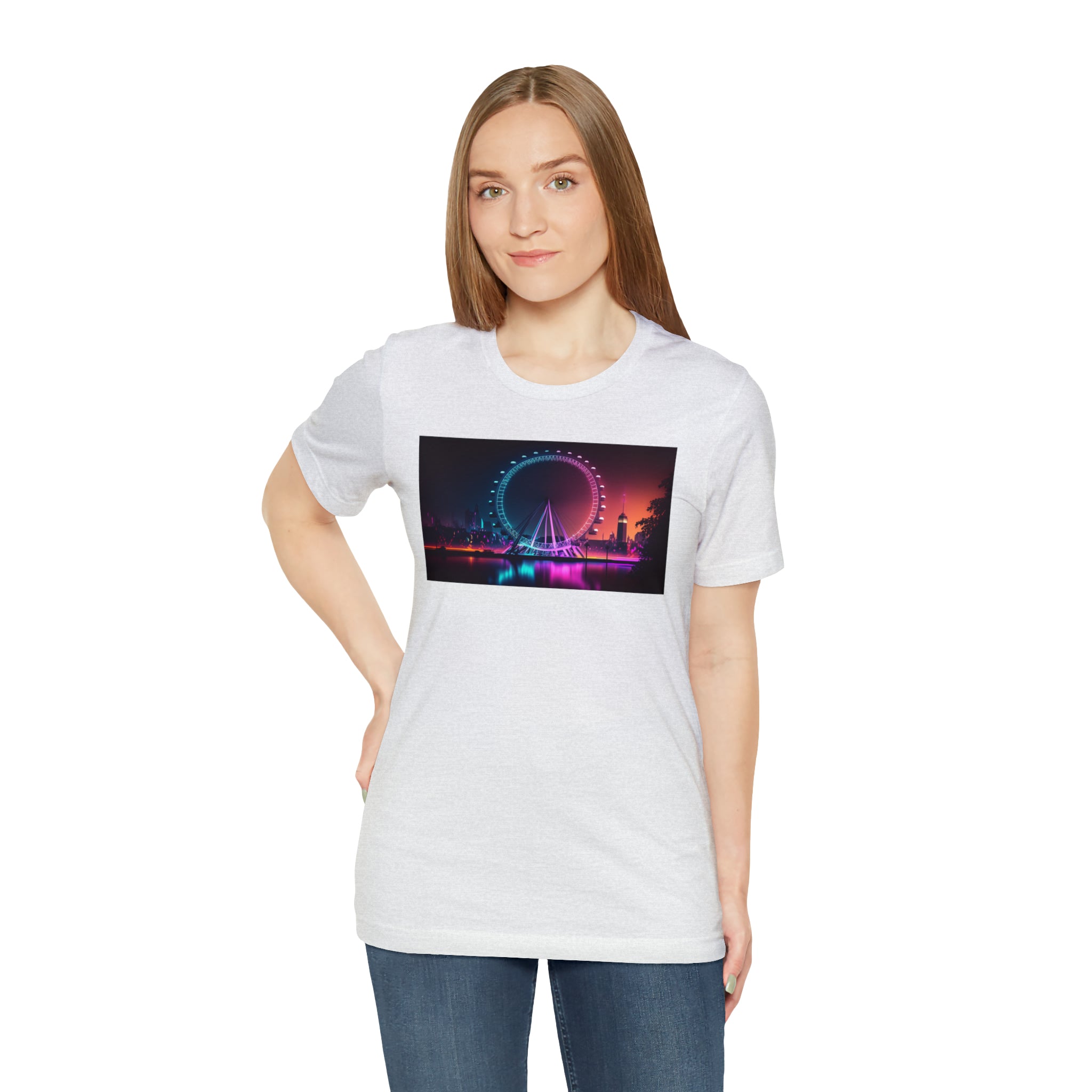 Unisex Jersey Short Sleeve Tee - London Eye, UK