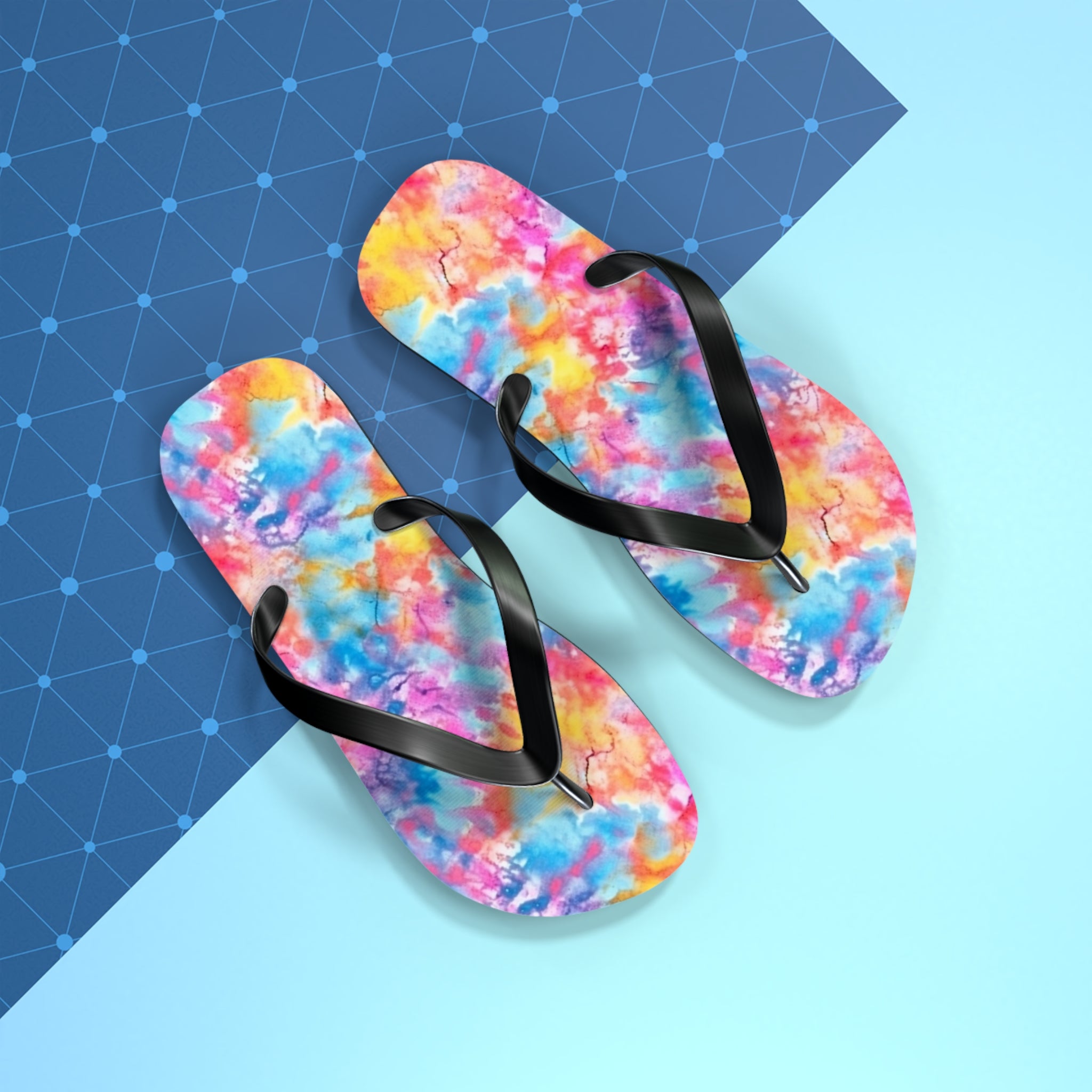 Flip Flops (AOP) - Tie Dye Designs 02