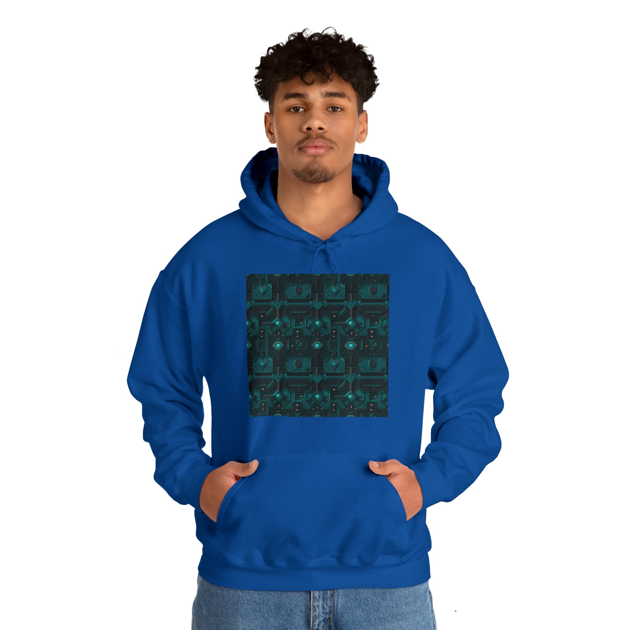 Unisex Heavy Blend™ Hooded Sweatshirt - Abstract Neon Designs 10