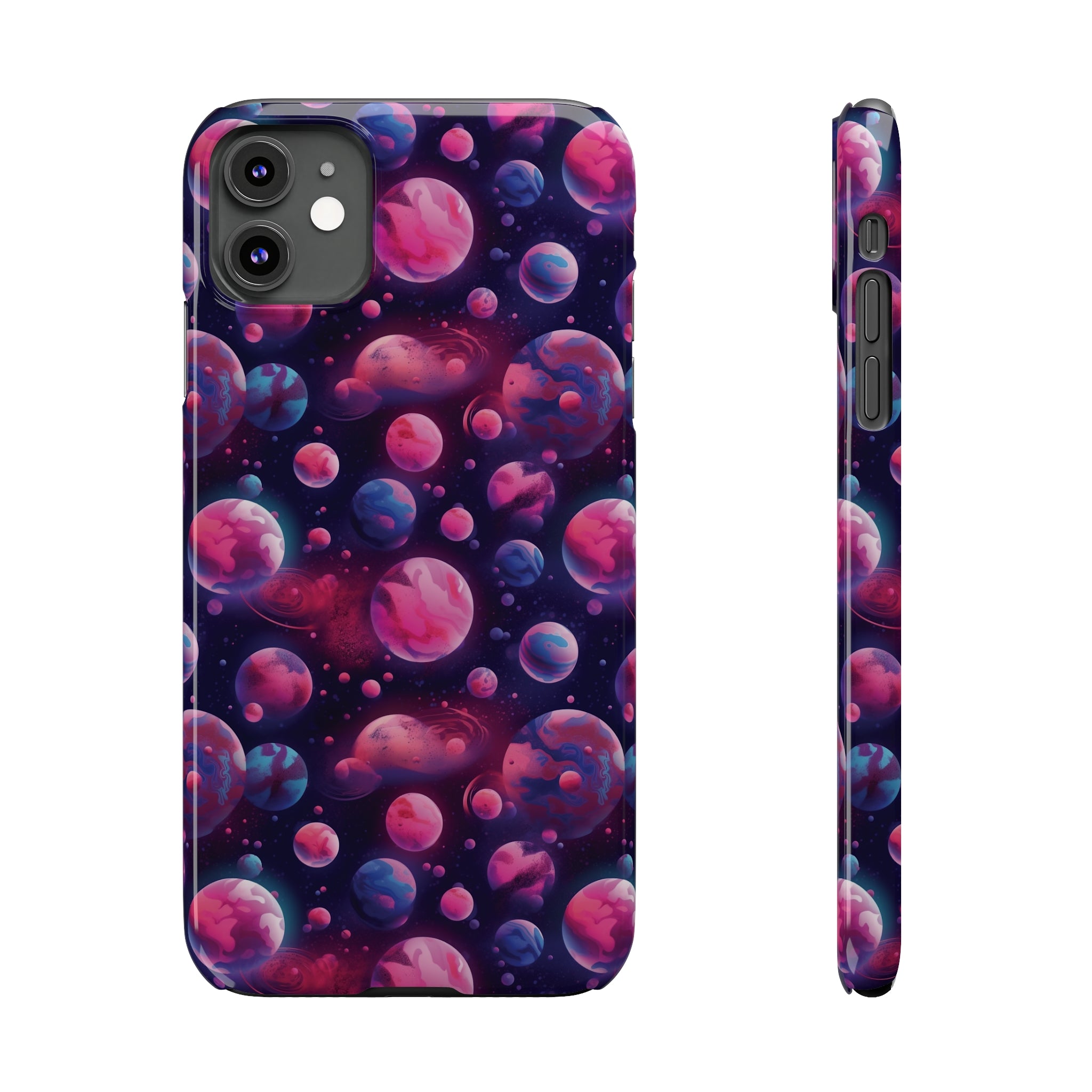 Slim Phone Cases (AOP) - Seamless Fantasy Galaxies 09