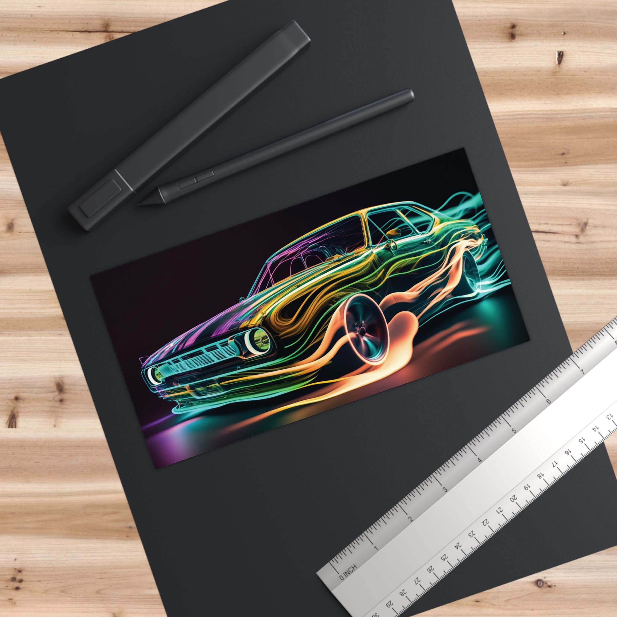 Bumper Stickers - Neon Car Design 03