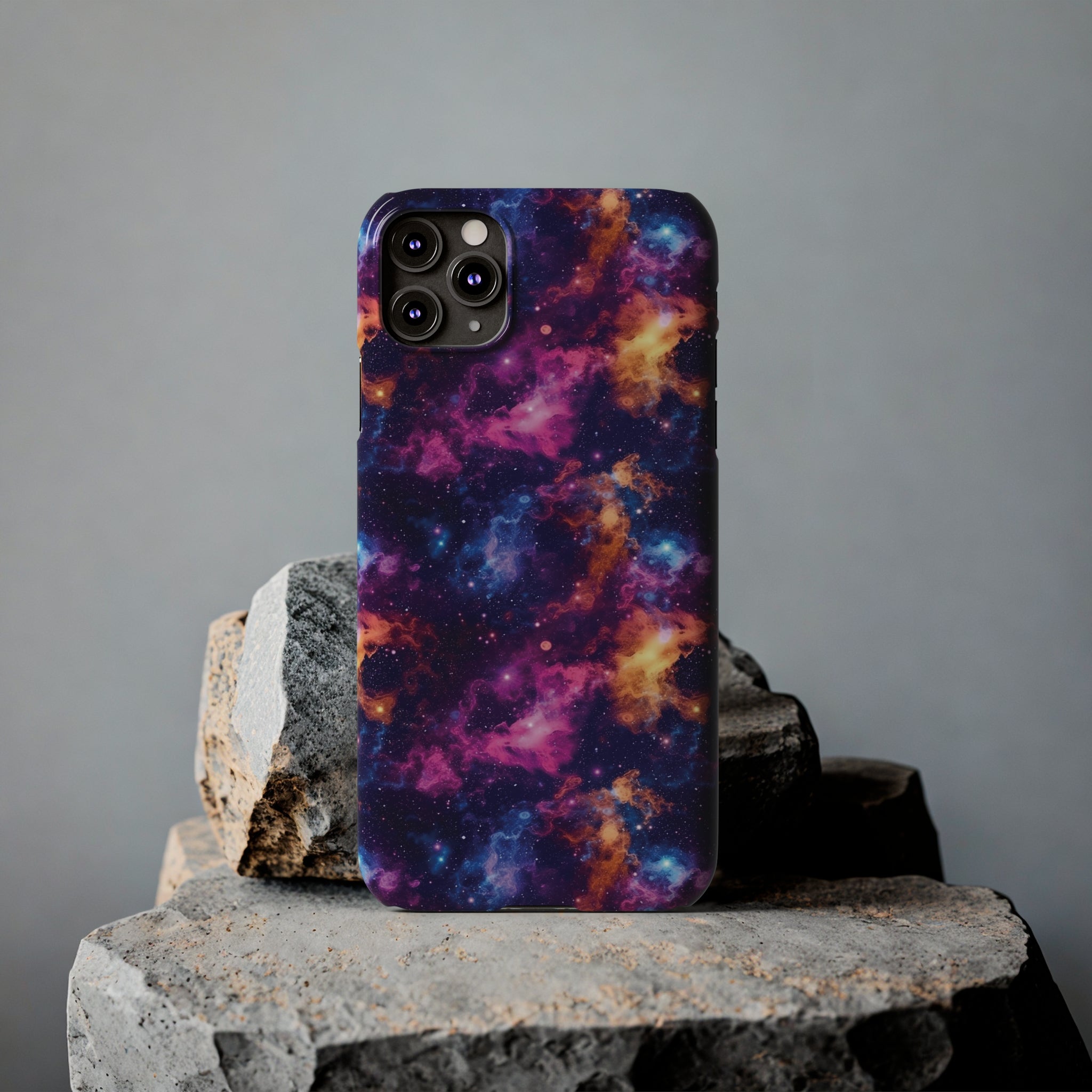 Slim Phone Cases (AOP) - Seamless Fantasy Galaxies 06