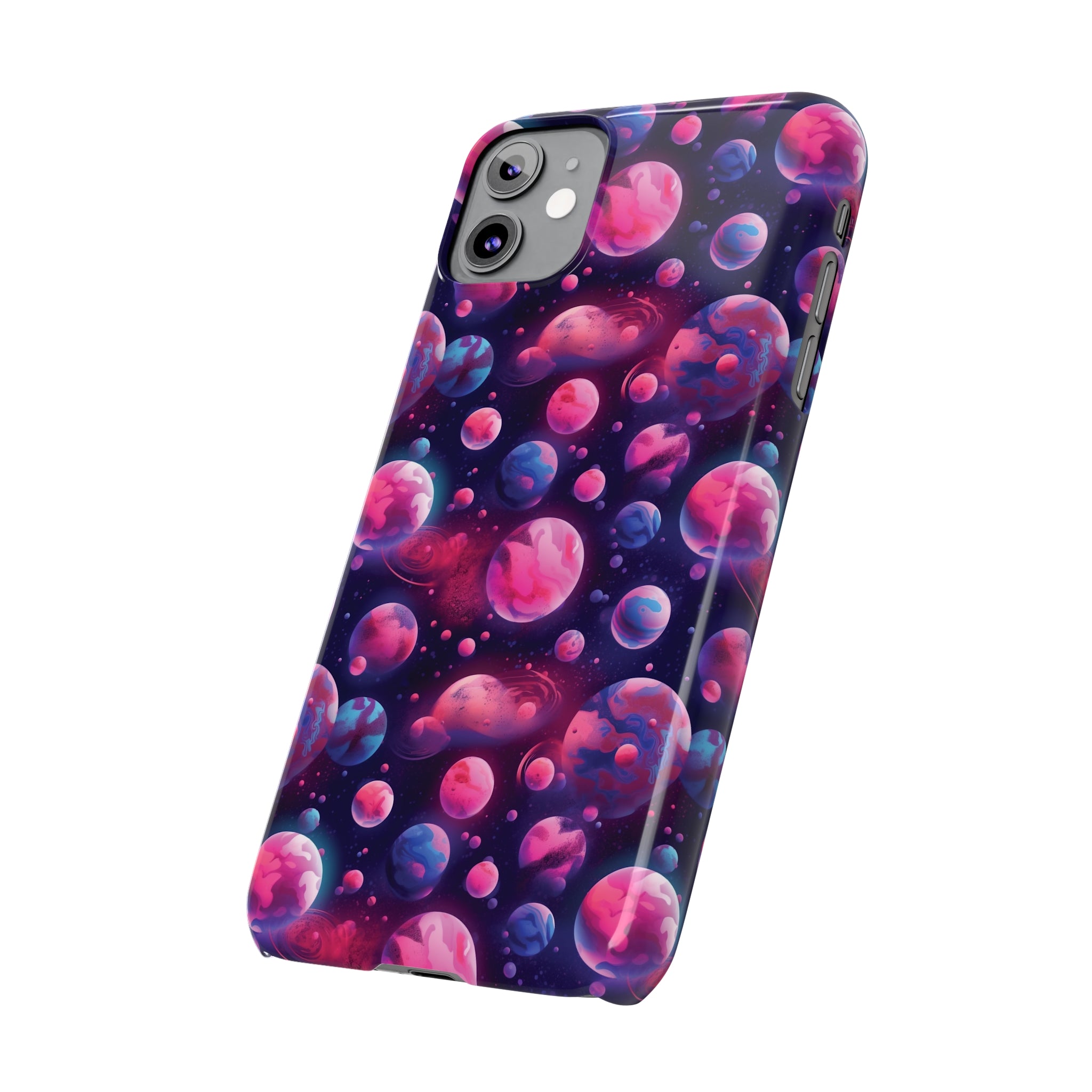 Slim Phone Cases (AOP) - Seamless Fantasy Galaxies 09