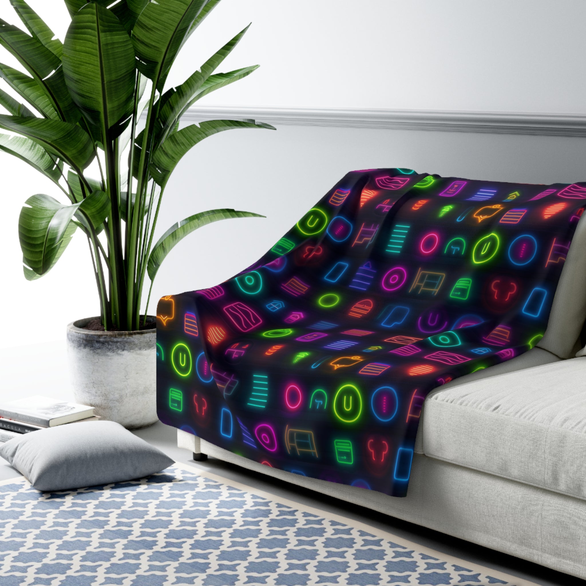 Sherpa Fleece Blanket (AOP) - Seamless Designs 20
