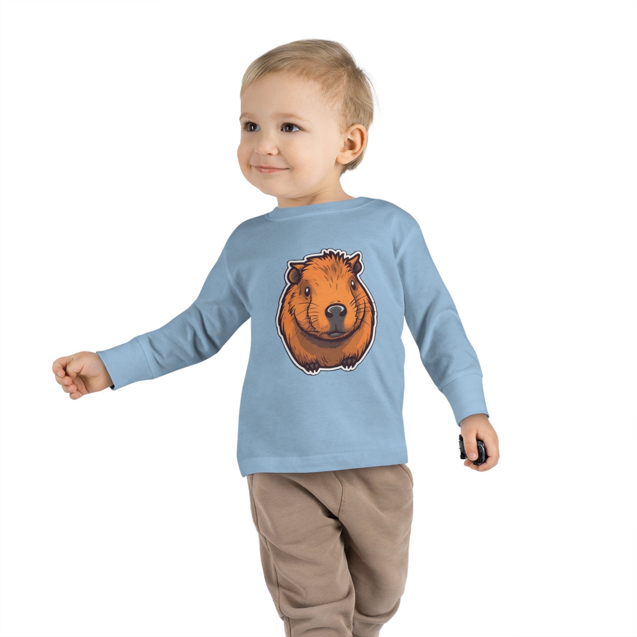 Toddler Long Sleeve Tee - Capybara Pup