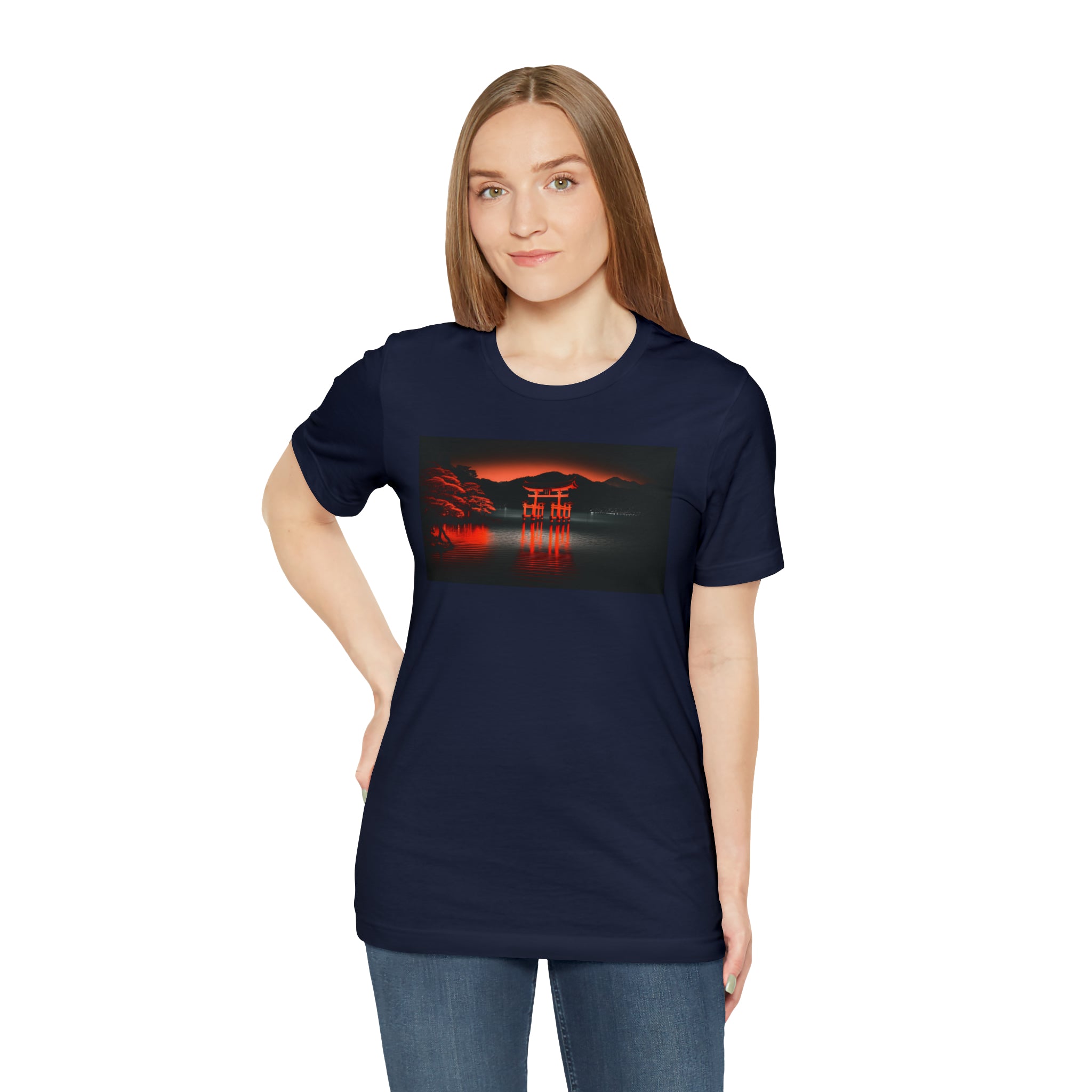 Unisex Jersey Short Sleeve Tee - Itsukushima Shrine, Japan