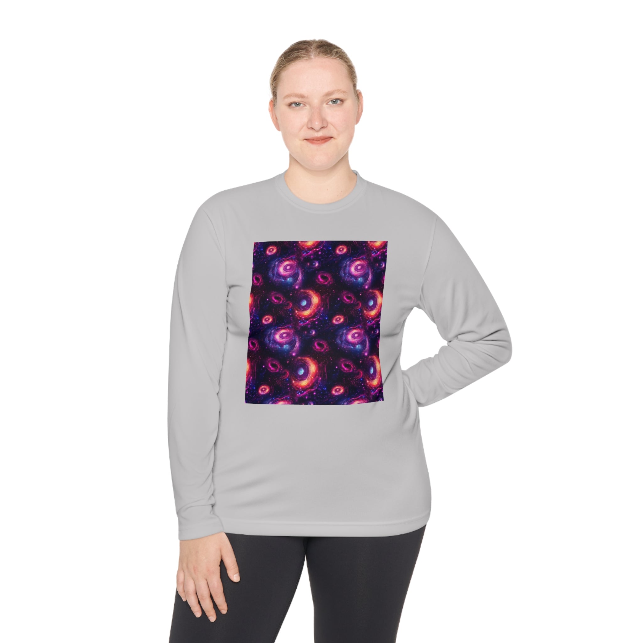 Unisex Lightweight Long Sleeve Tee (AOP) - Abstract Designs 02