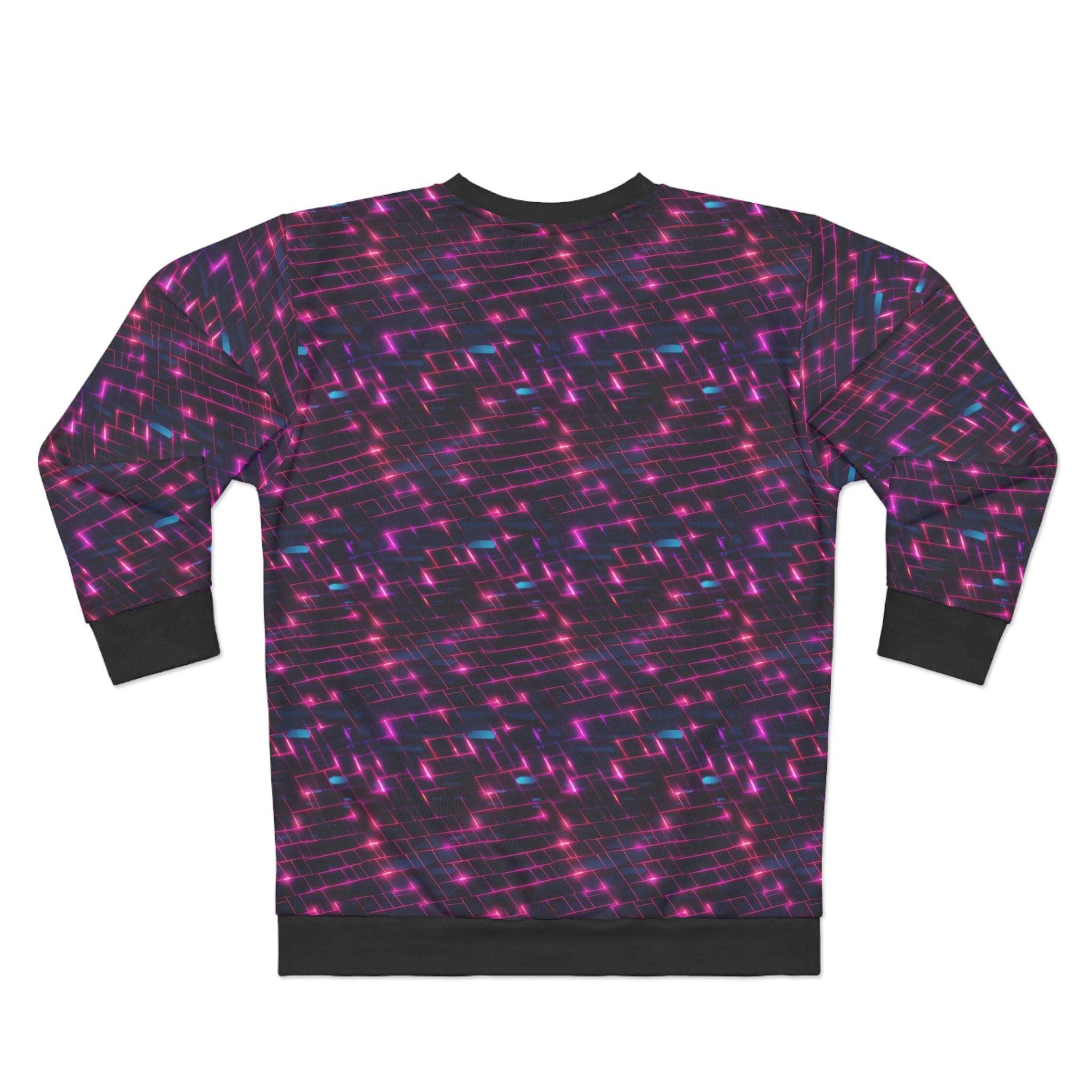 Unisex Sweatshirt (AOP) - Seamless Synthwave Designs 03