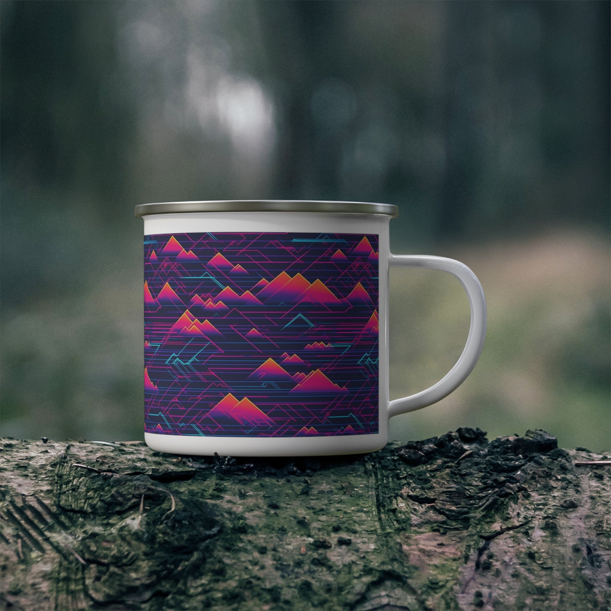 Enamel Camping Mug - Seamless Designs 14