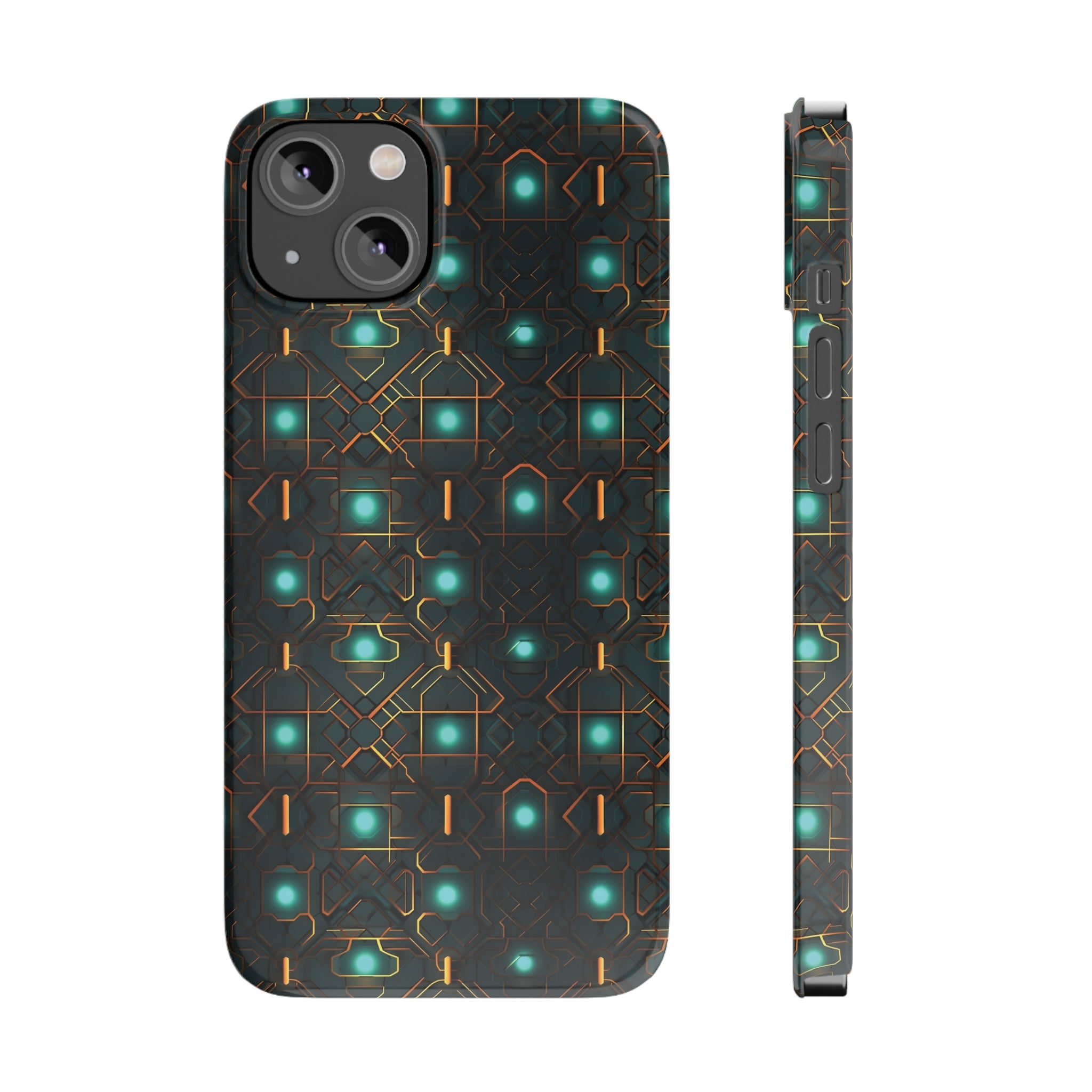 Slim Phone Cases (AOP) - Seamless Futuristic Designs 01